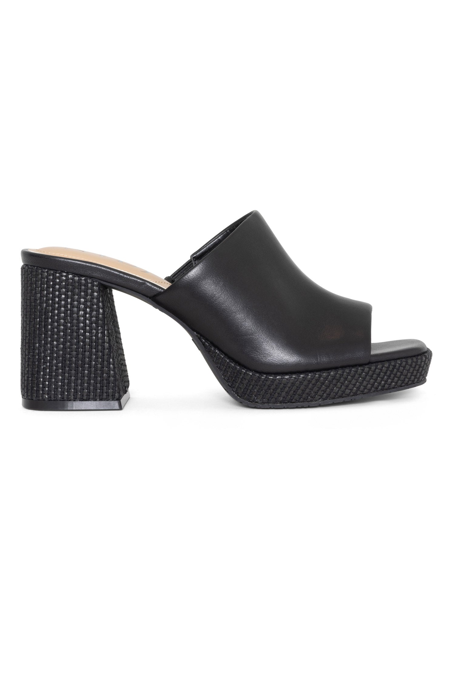 NYDJ Dewi Platform Sandals In Nappa Leather - Black