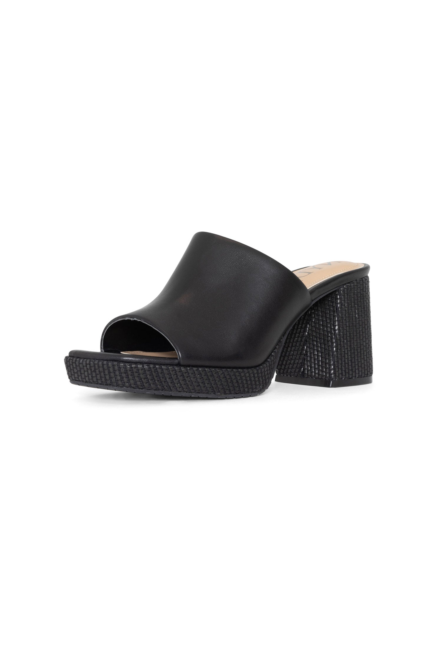 NYDJ Dewi Platform Sandals In Nappa Leather - Black