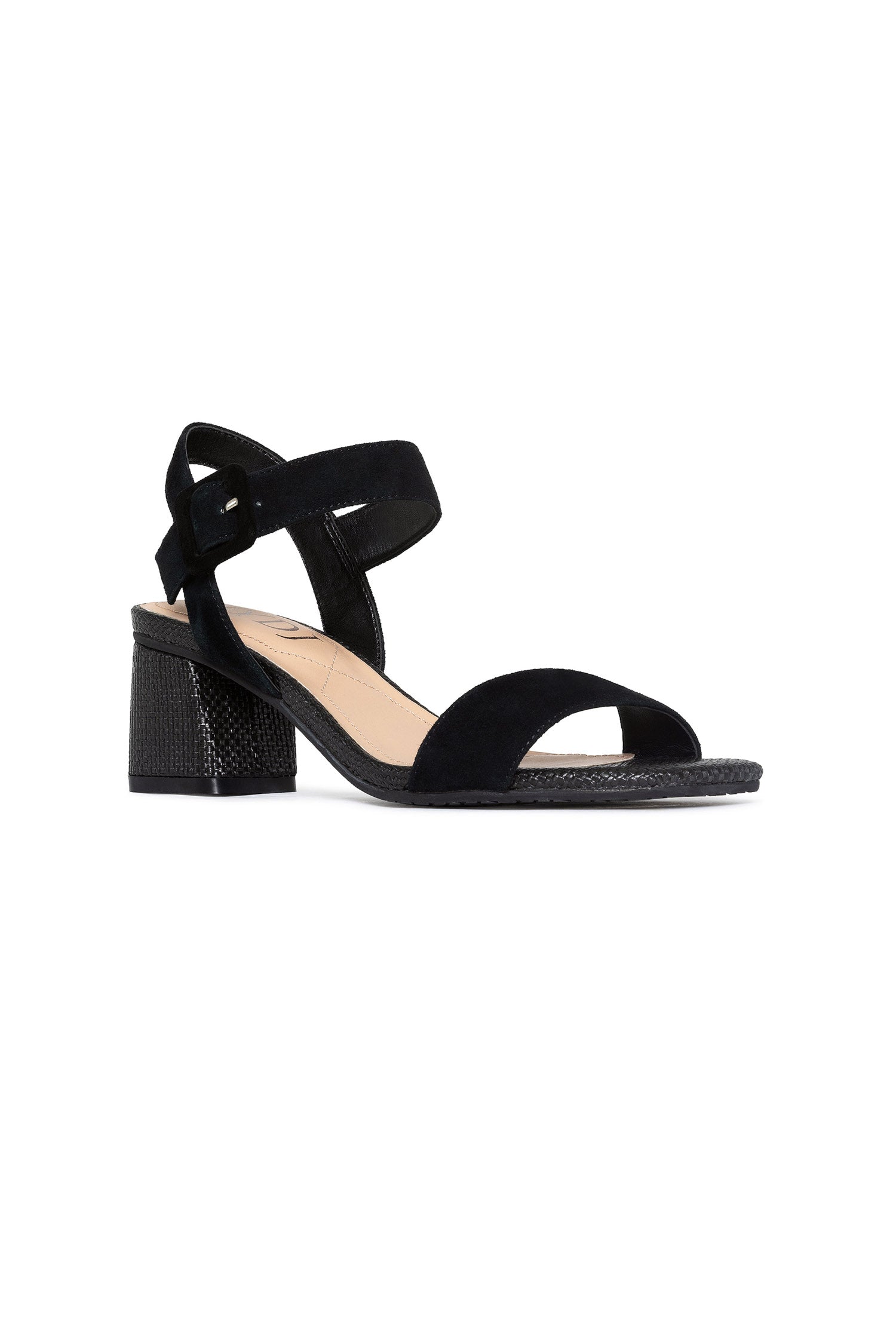 NYDJ Gaiana High Heel Sandals In Suede - Black