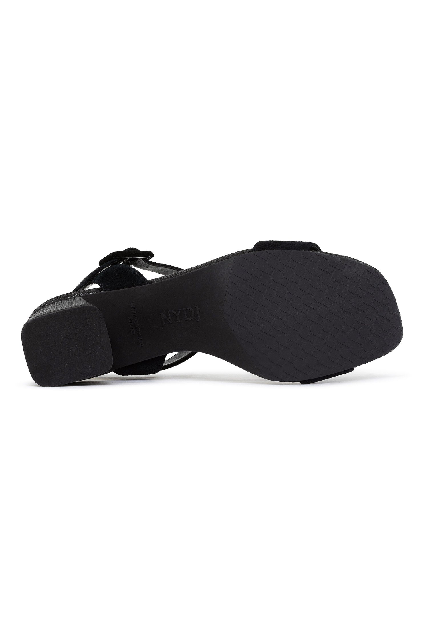 NYDJ Gaiana High Heel Sandals In Suede - Black