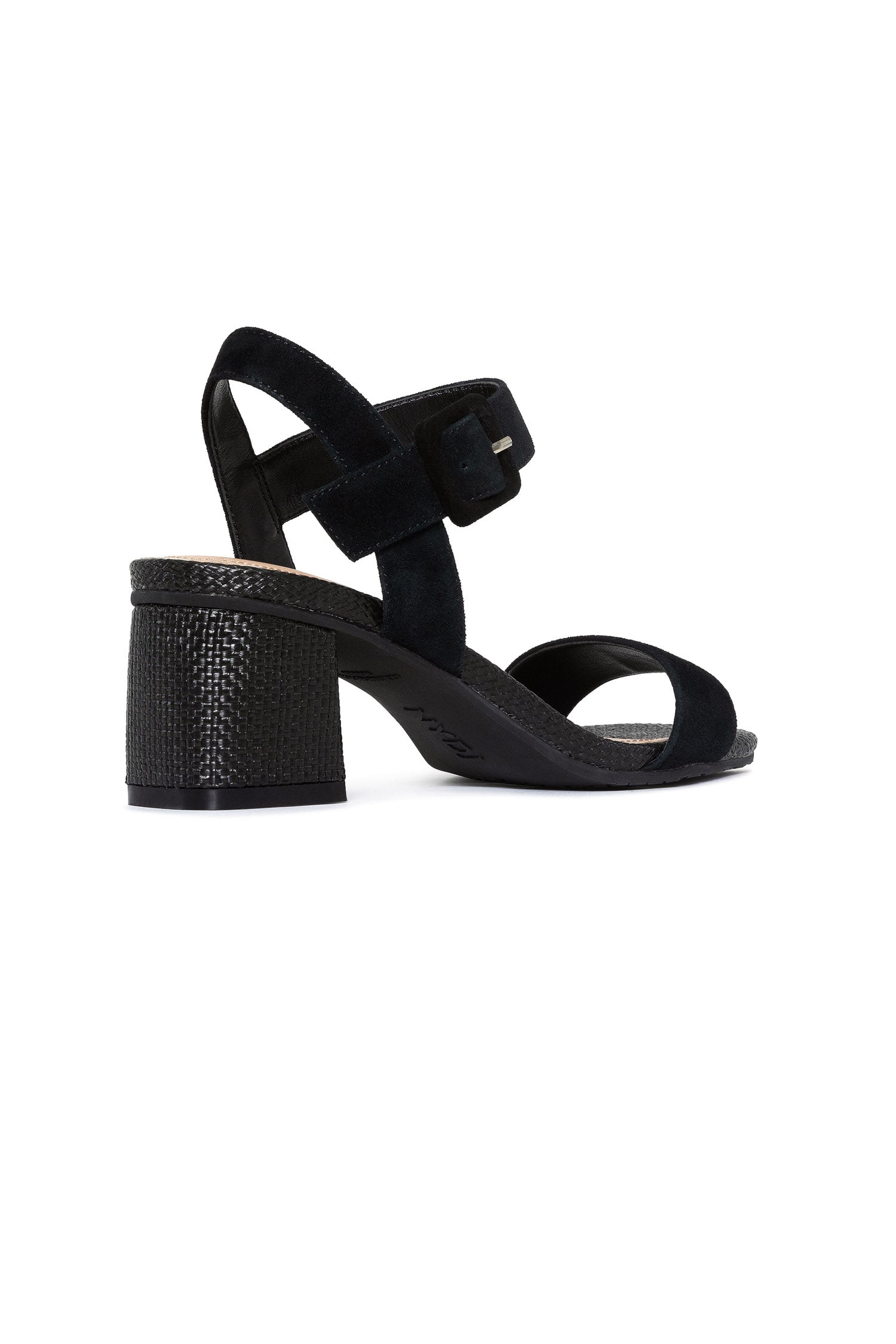 NYDJ Gaiana High Heel Sandals In Suede - Black