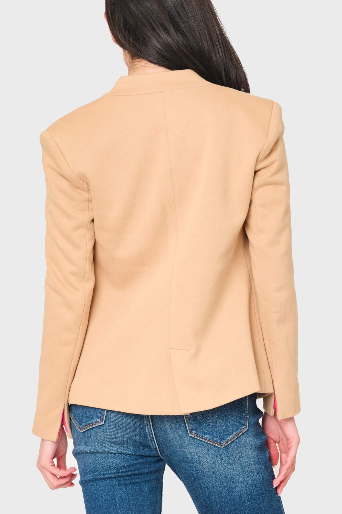 NYDJ Notch Collar Blazer in Cappuccino by Gibsonlook  - Notch Collar Blazer in Cappuccino by Gibsonlook
