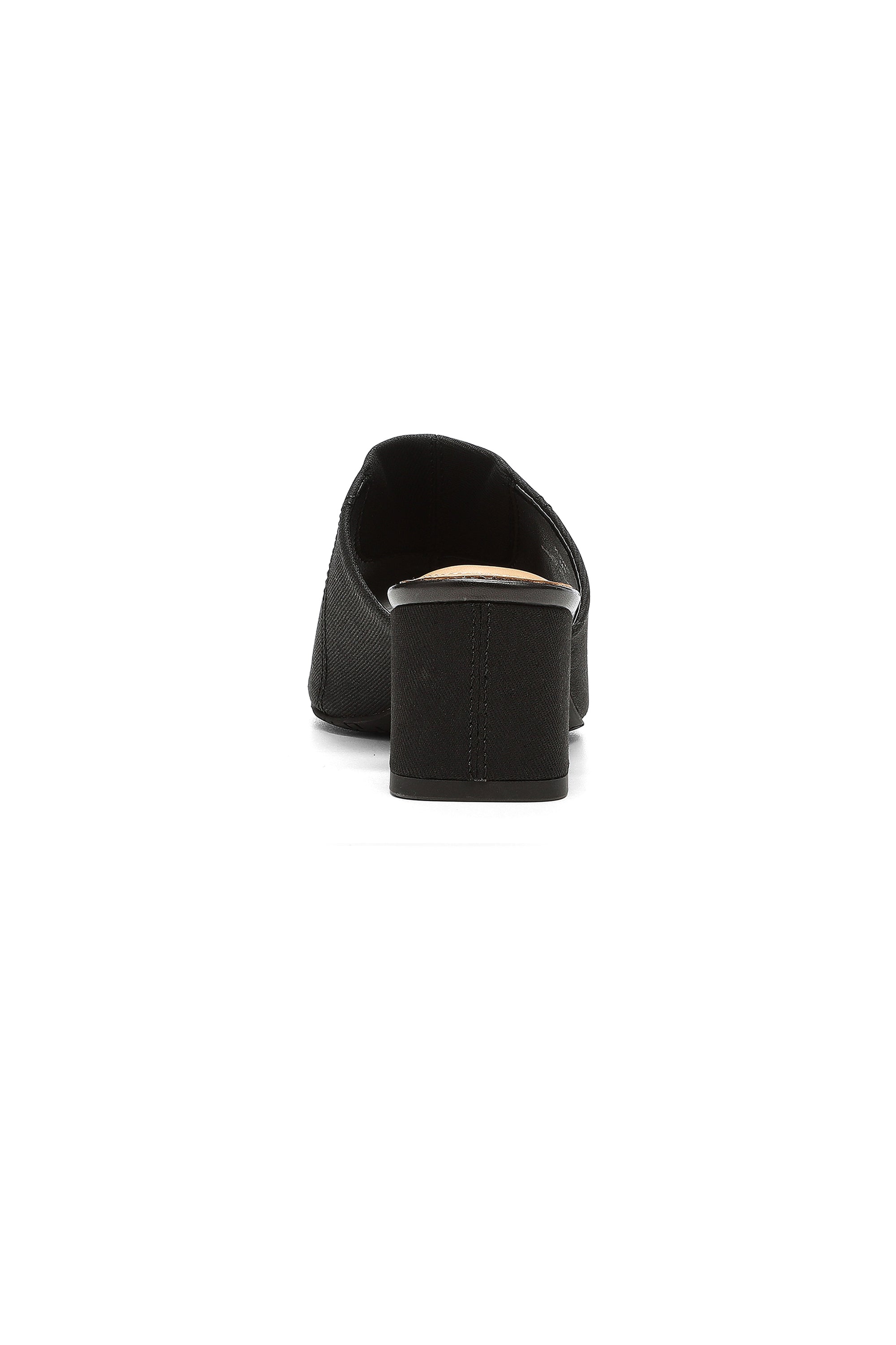 NYDJ Gwen Stretch Mules In BlackLast™ Denim - Black