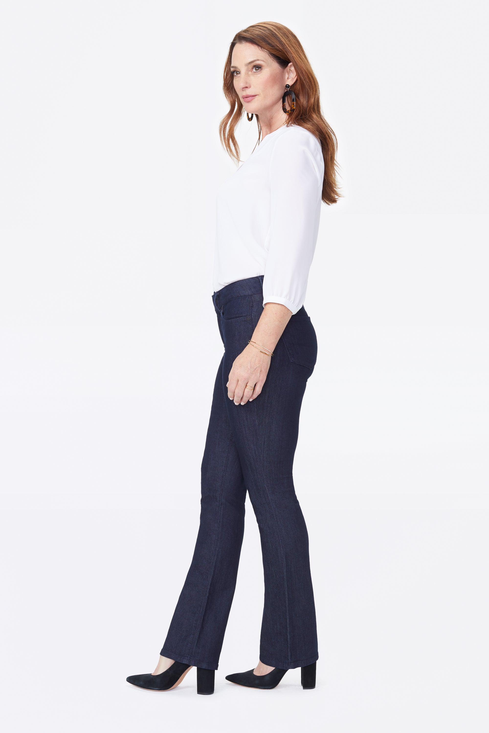 NYDJ Billie Mini Bootcut Jeans  - Dark Enzyme