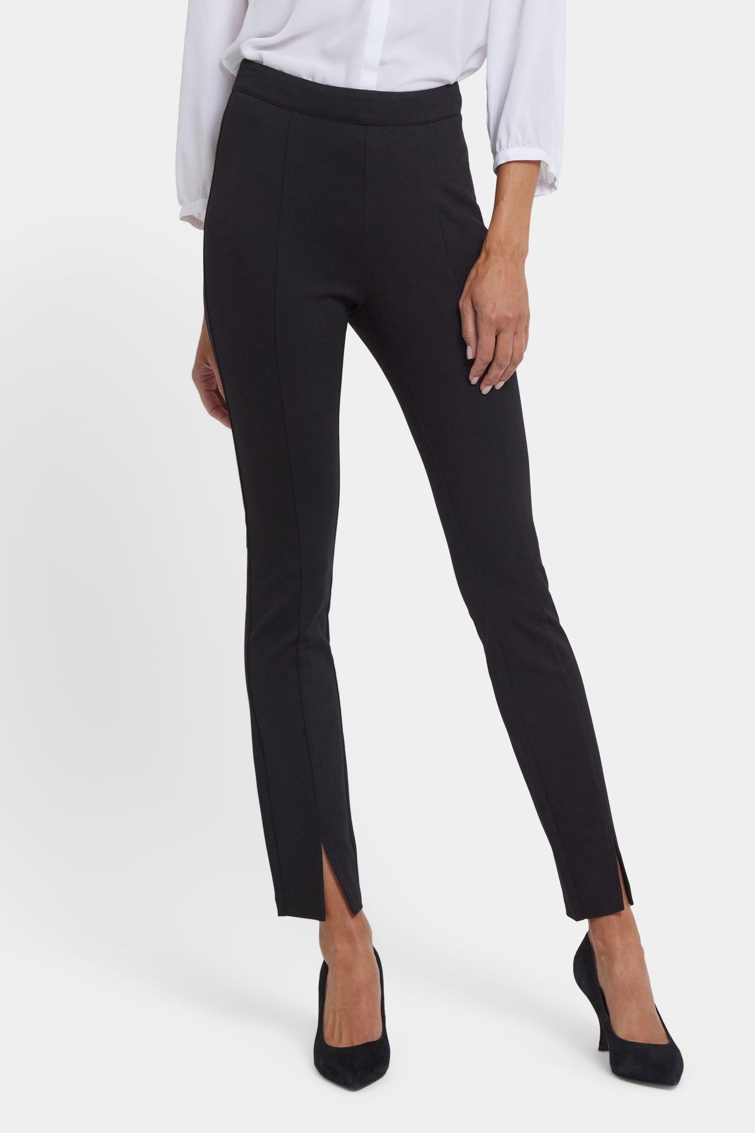 NYDJ Zelda Pull-On Pants In Ponte Knit - Black