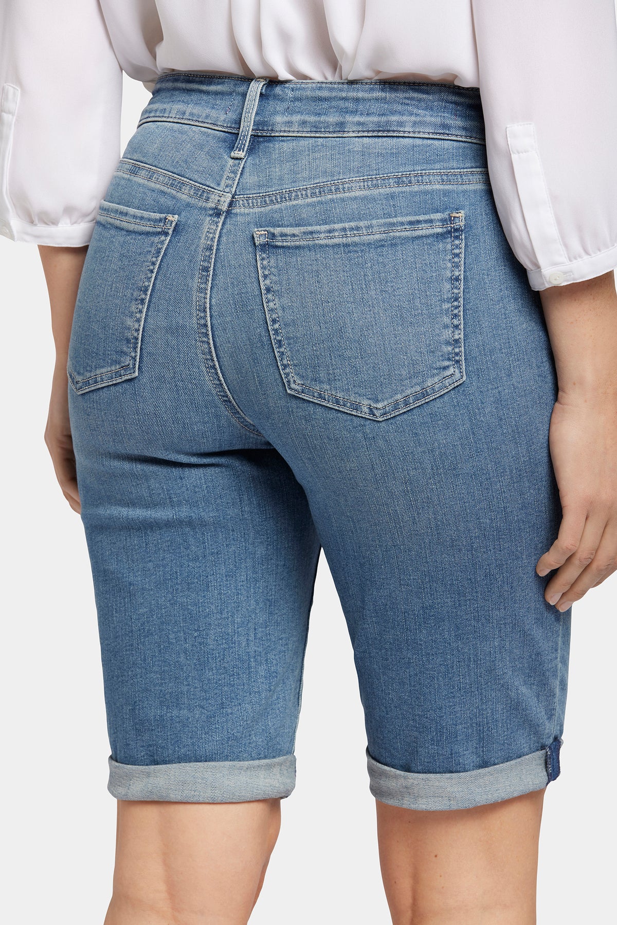 NYDJ Briella 11 Inch Denim Shorts With Roll Cuffs - Heyburn Wash