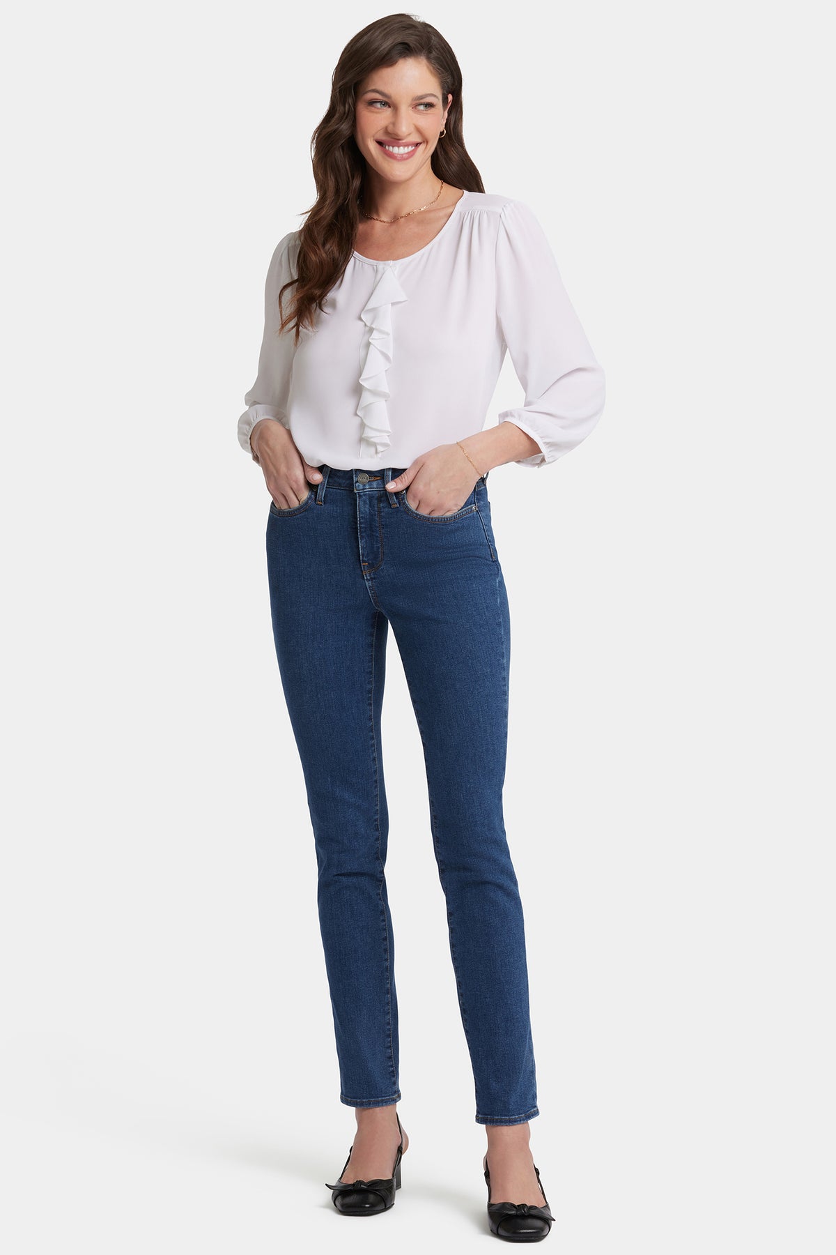 NYDJ Sheri Slim Jeans  - Batik Blue