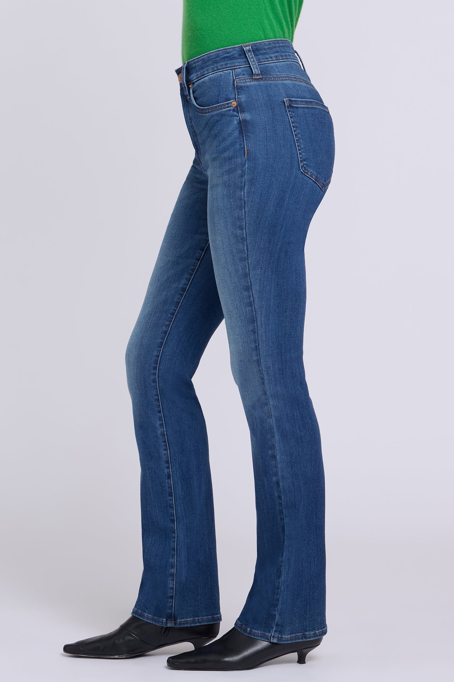 NYDJ Billie Mini Bootcut Jeans In Sure Stretch® Denim With High Rise - Elm