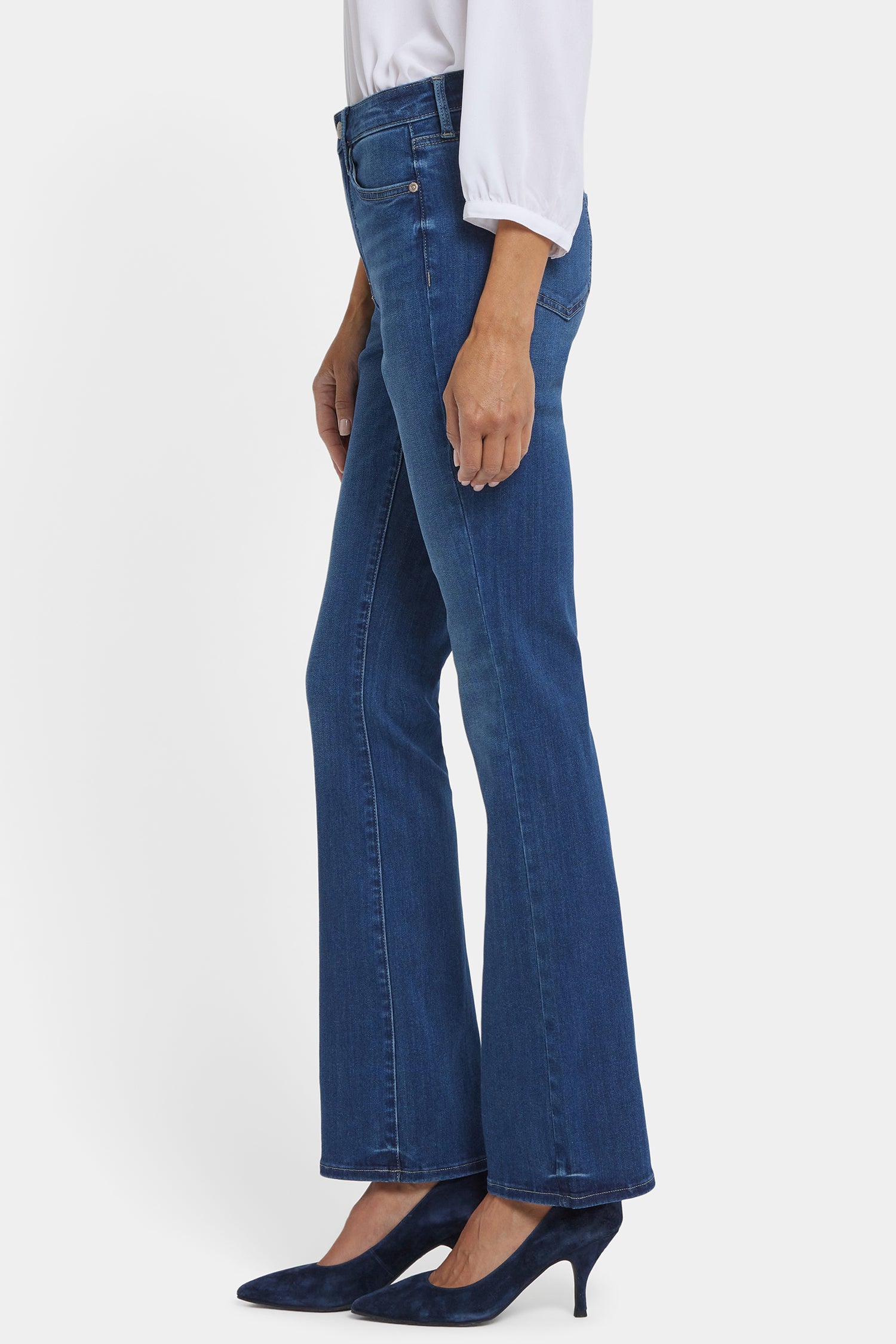 NYDJ Billie Mini Bootcut Jeans In Sure Stretch® Denim With High Rise - Vintage Lapis