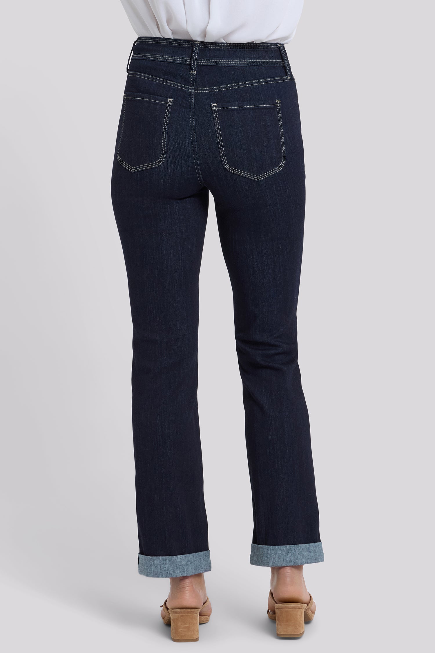 NYDJ Marilyn Straight Jeans In Sure Stretch® Denim With High Rise And Triple Stitching - Morning Tides