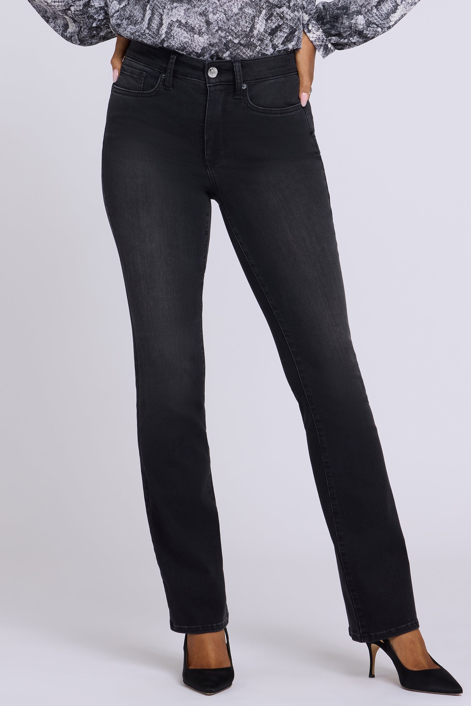 NYDJ Billie Mini Bootcut Jeans In Sure Stretch® Denim With High Rise - Helleborus