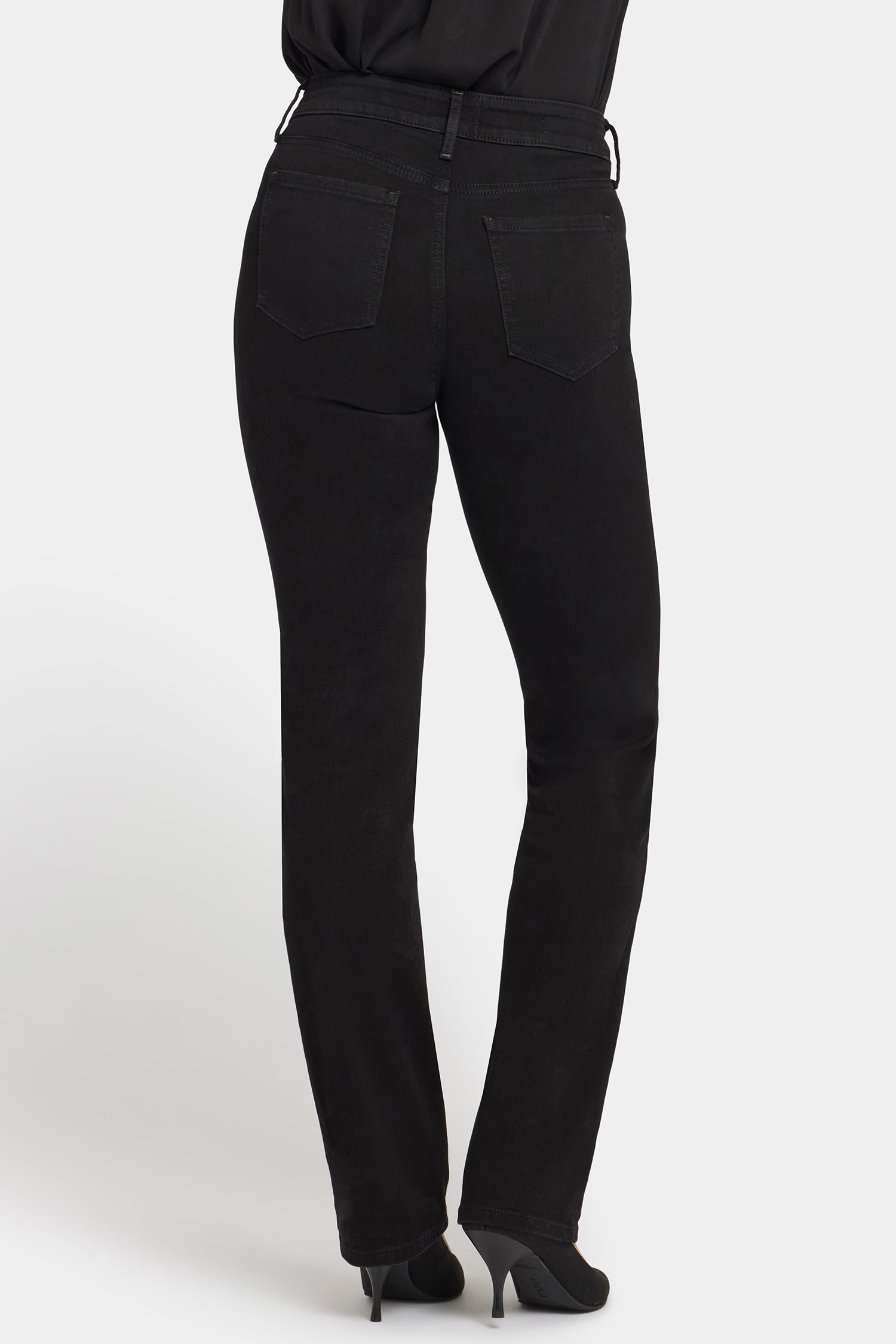 NYDJ Marilyn Straight Jeans In Sure Stretch® Denim - Black Rinse