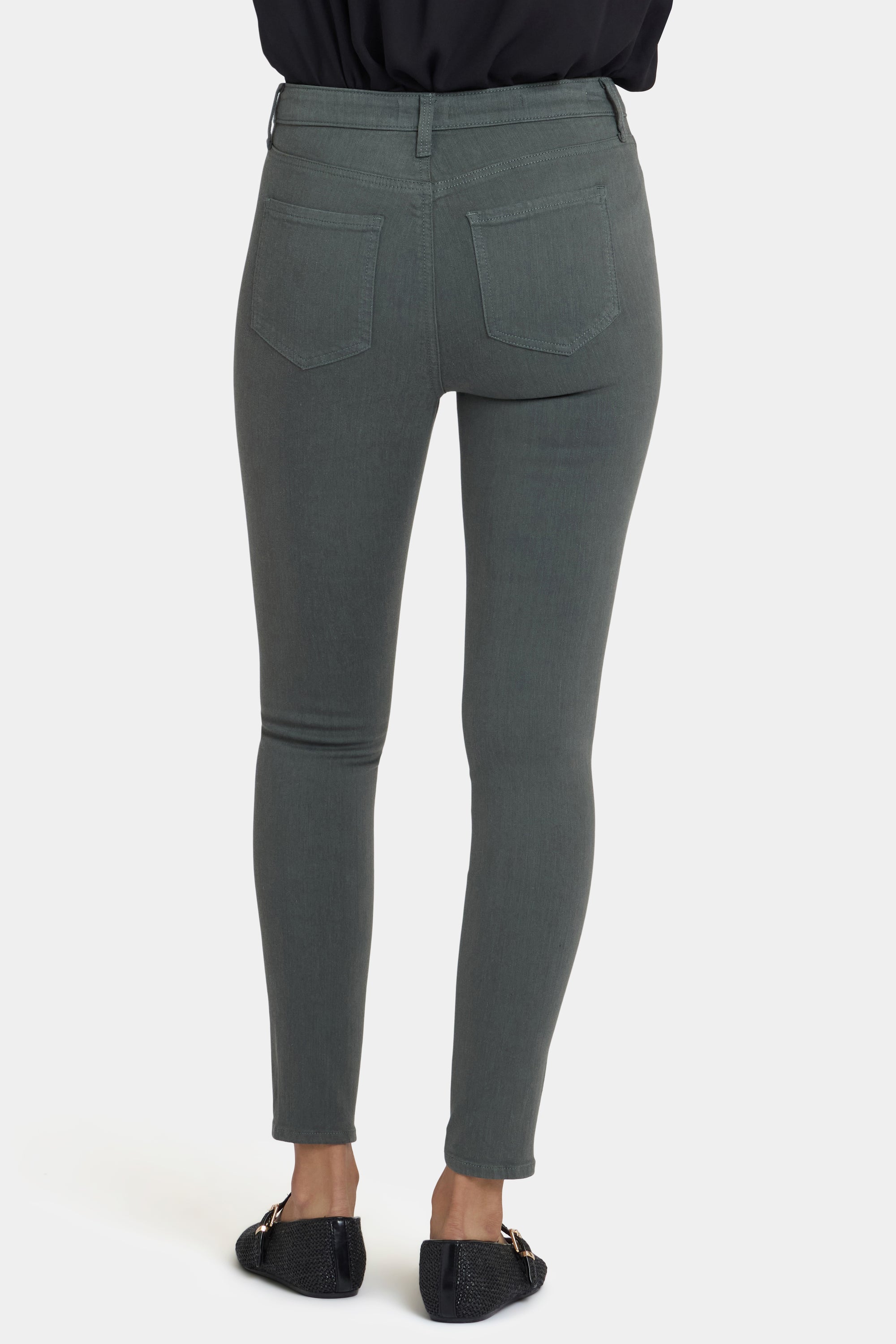 NYDJ Ami Skinny Jeans In Sure Stretch® Denim With High Rise And Contoured Seams - True Olive