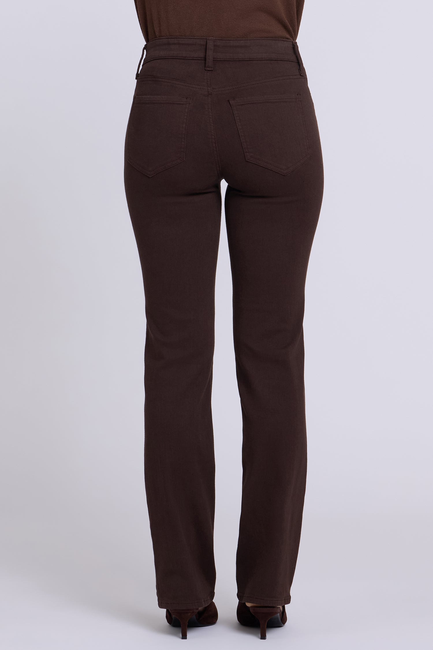 NYDJ Marilyn Straight Jeans In Sure Stretch® Denim - Bitter Chocolate