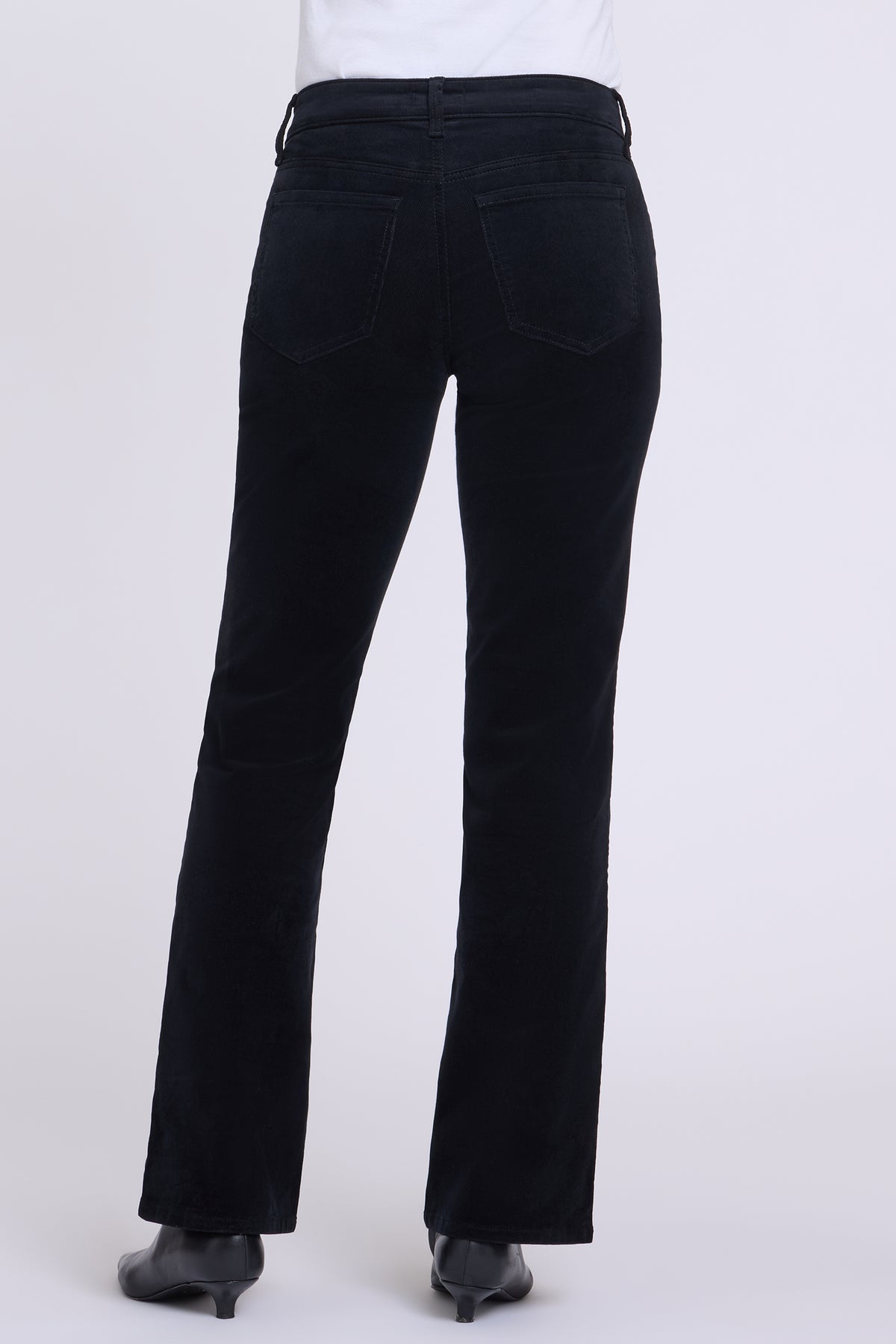 NYDJ Brooklyn Bootcut Pants In Fine Wale Stretch Corduroy - Black