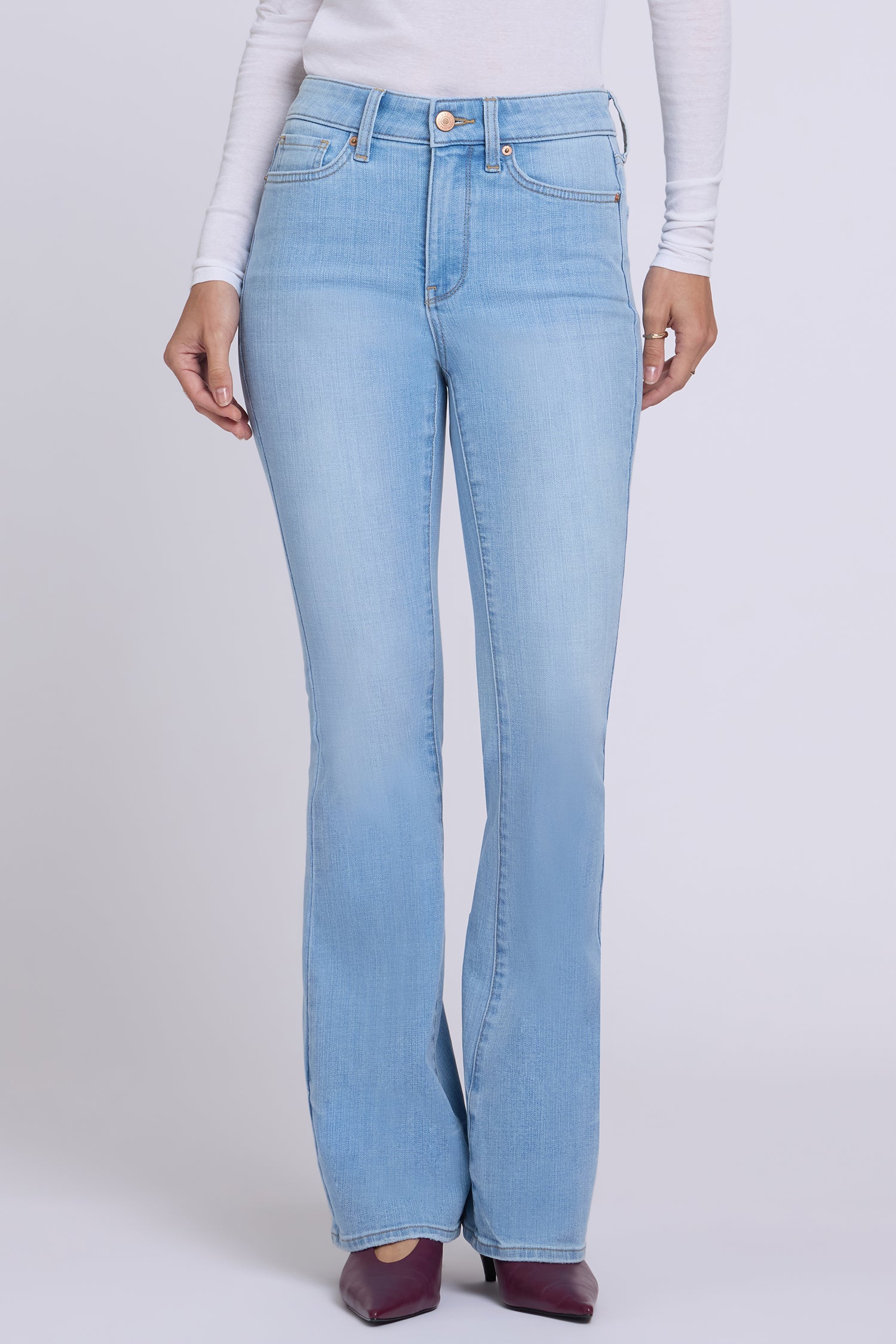 NYDJ Felicity Flared Jeans With High Rise - Alyssum