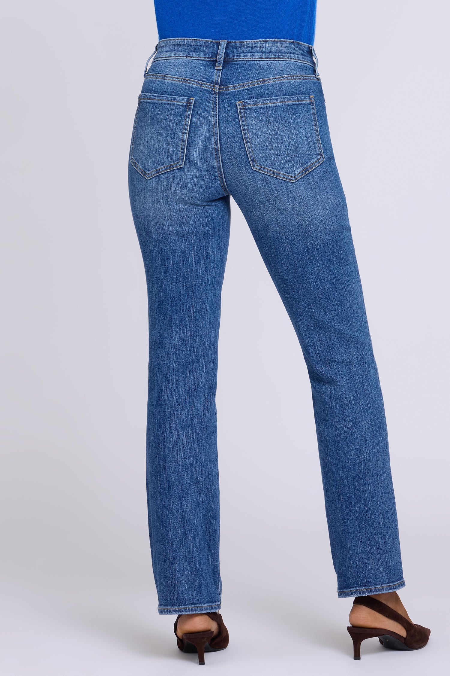 NYDJ Marilyn Straight Jeans In Tall With High Rise And 34" Inseam - Yarrow