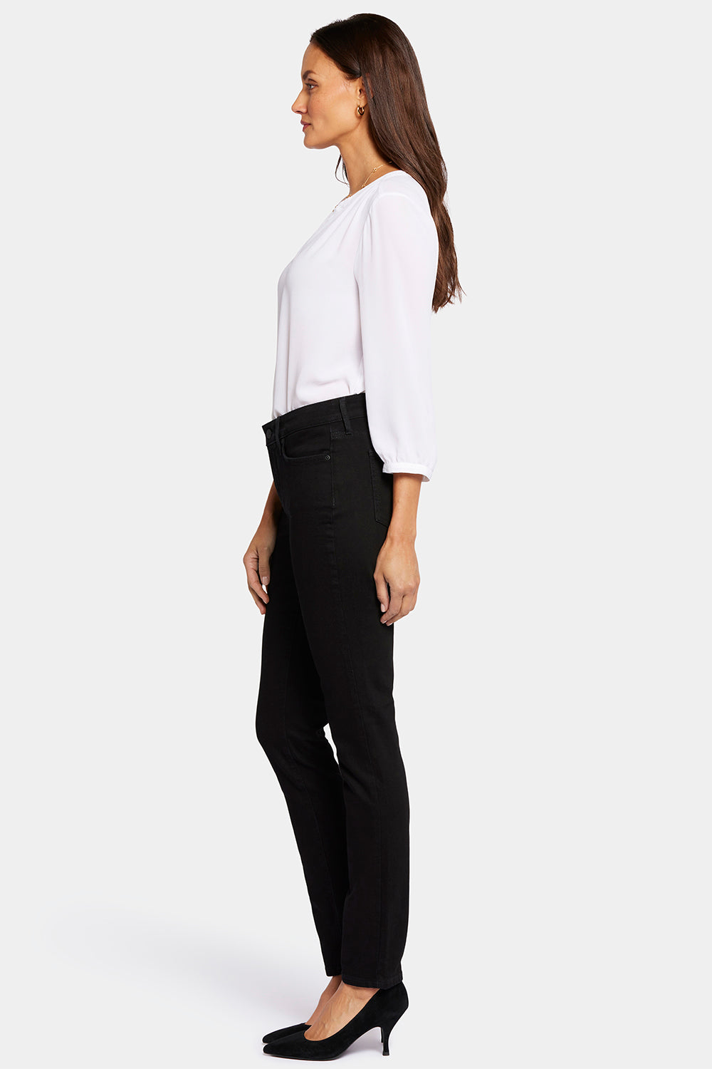 NYDJ Alina Skinny Jeans  - Black