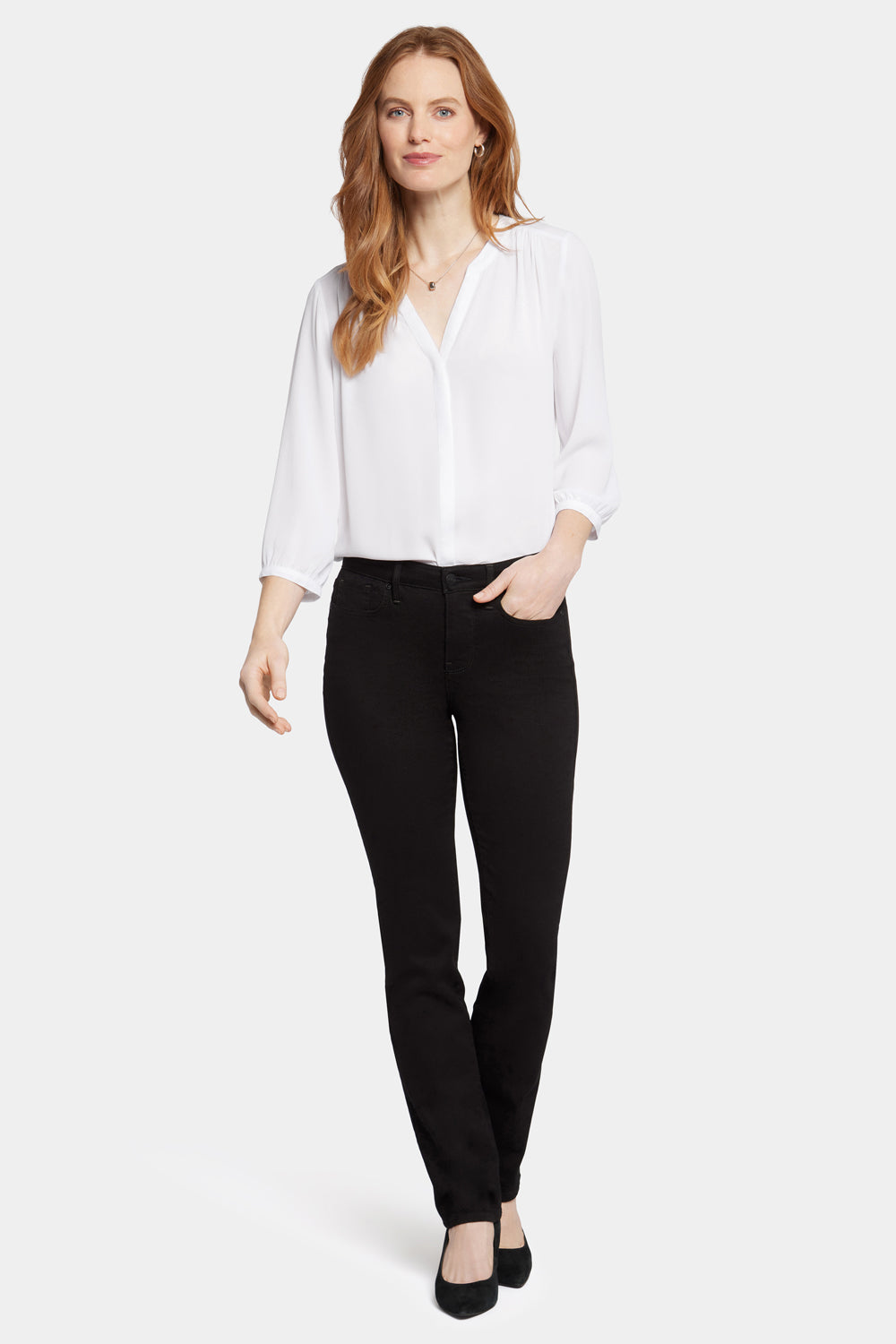 NYDJ Sheri Slim Jeans  - Black