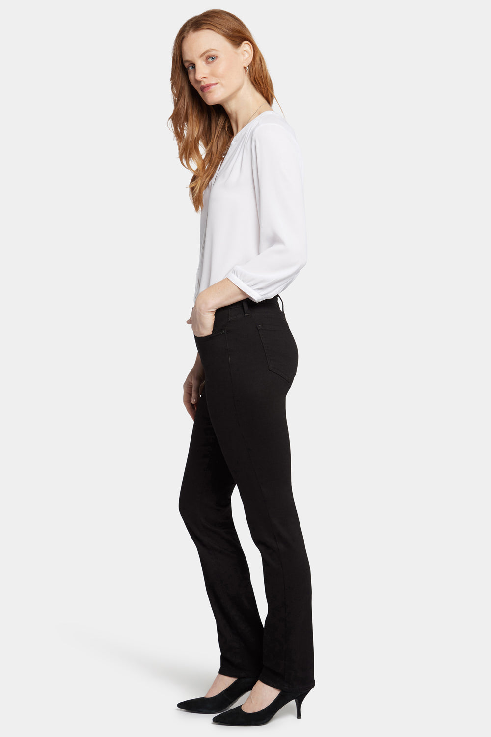 NYDJ Sheri Slim Jeans  - Black