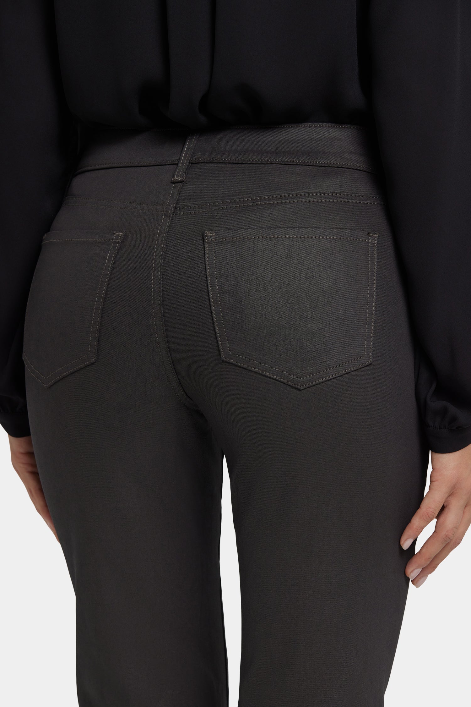 NYDJ Coated Marilyn Straight Jeans  - Vintage Barnwood Coated