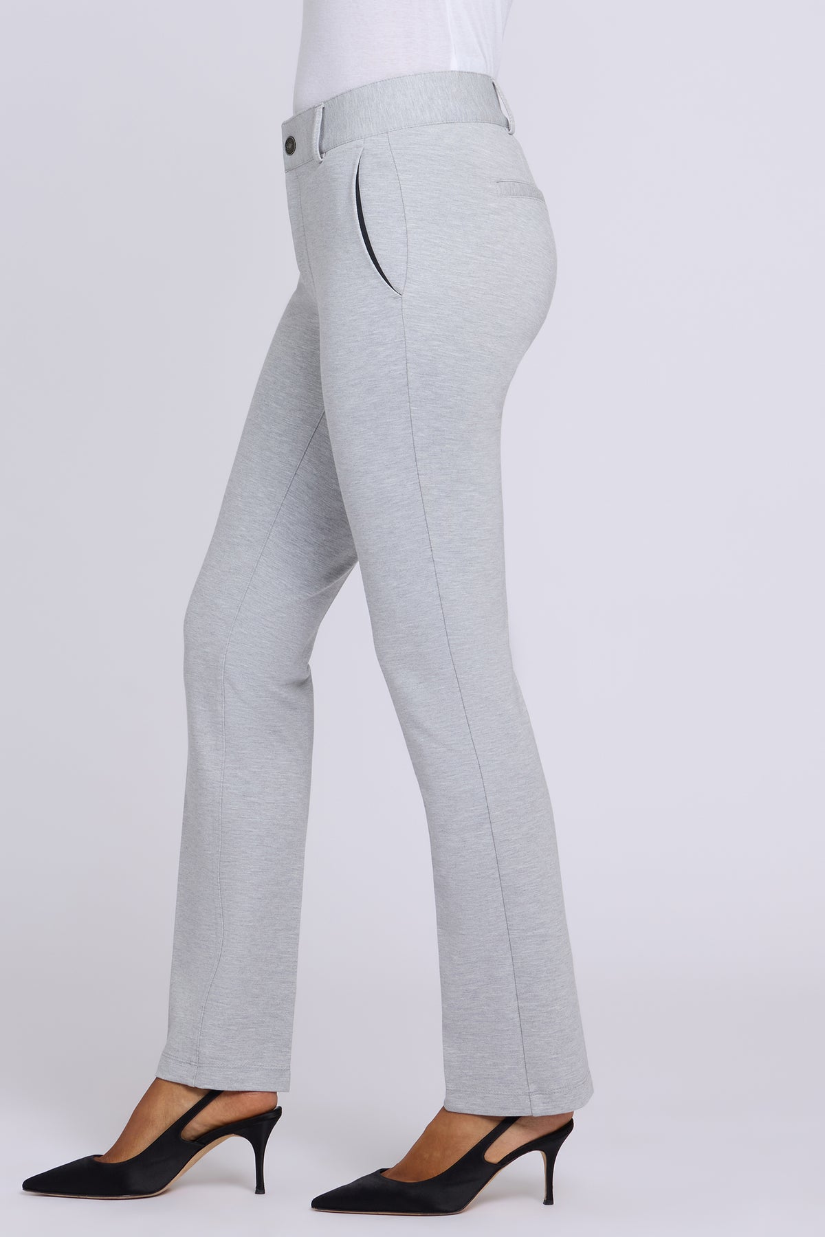 NYDJ Classic Trouser Pants Sculpt-Her™ Collection - Heather Grey