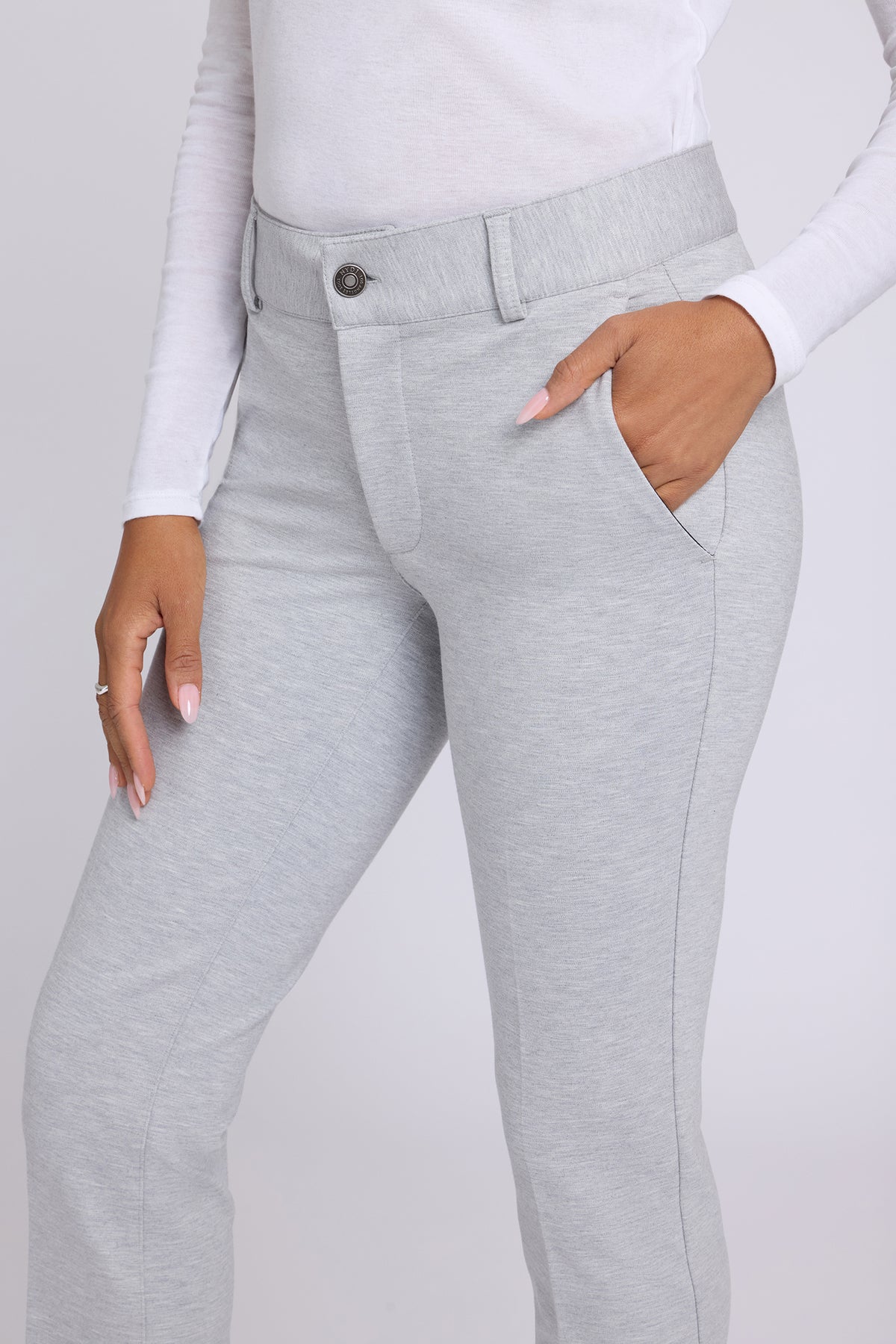 NYDJ Classic Trouser Pants Sculpt-Her™ Collection - Heather Grey
