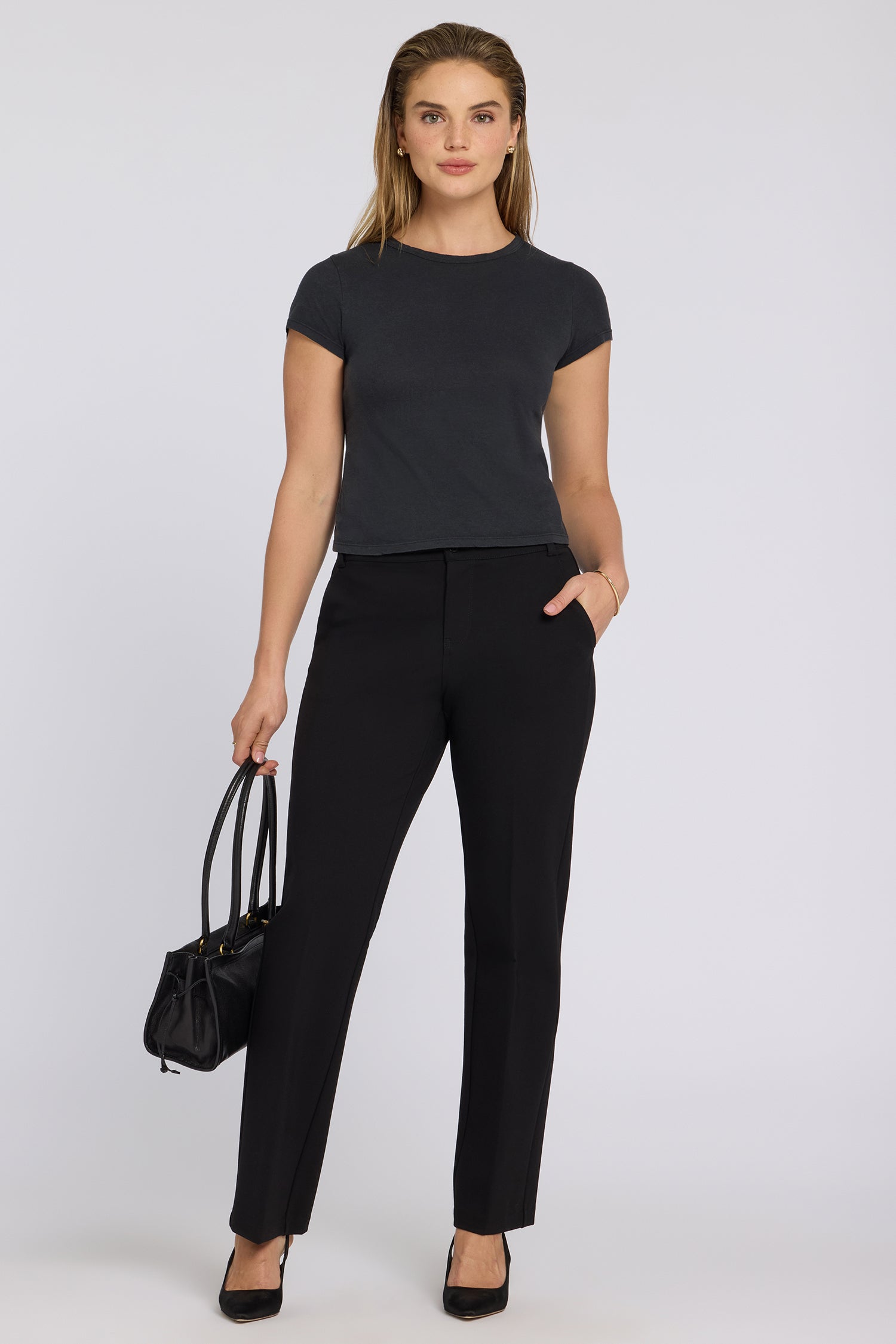 NYDJ Bella Trouser Pants Sculpt-Her™ Collection - Black