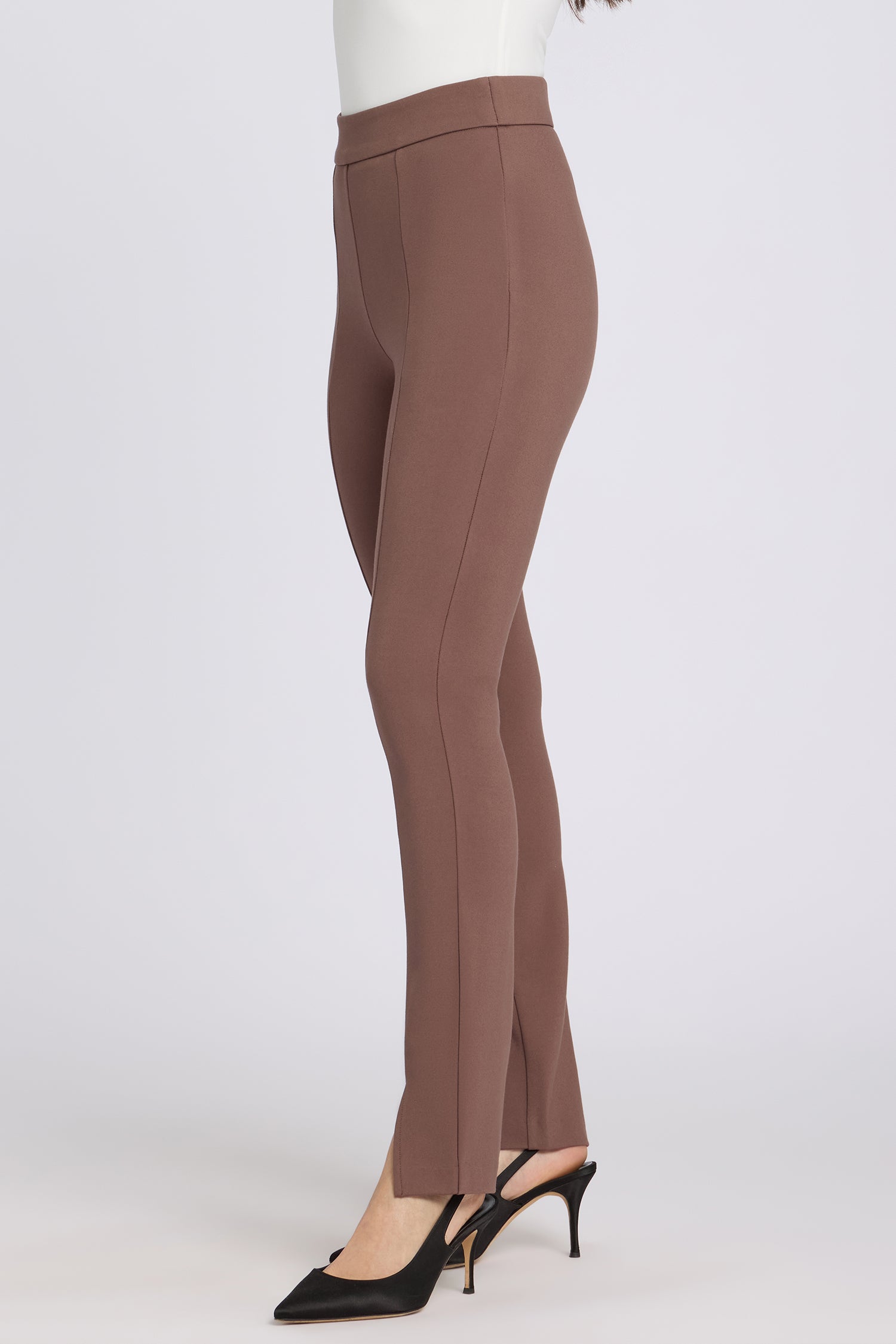 NYDJ Zelda Pull-On Pants Sculpt-Her™ Collection - Deep Taupe
