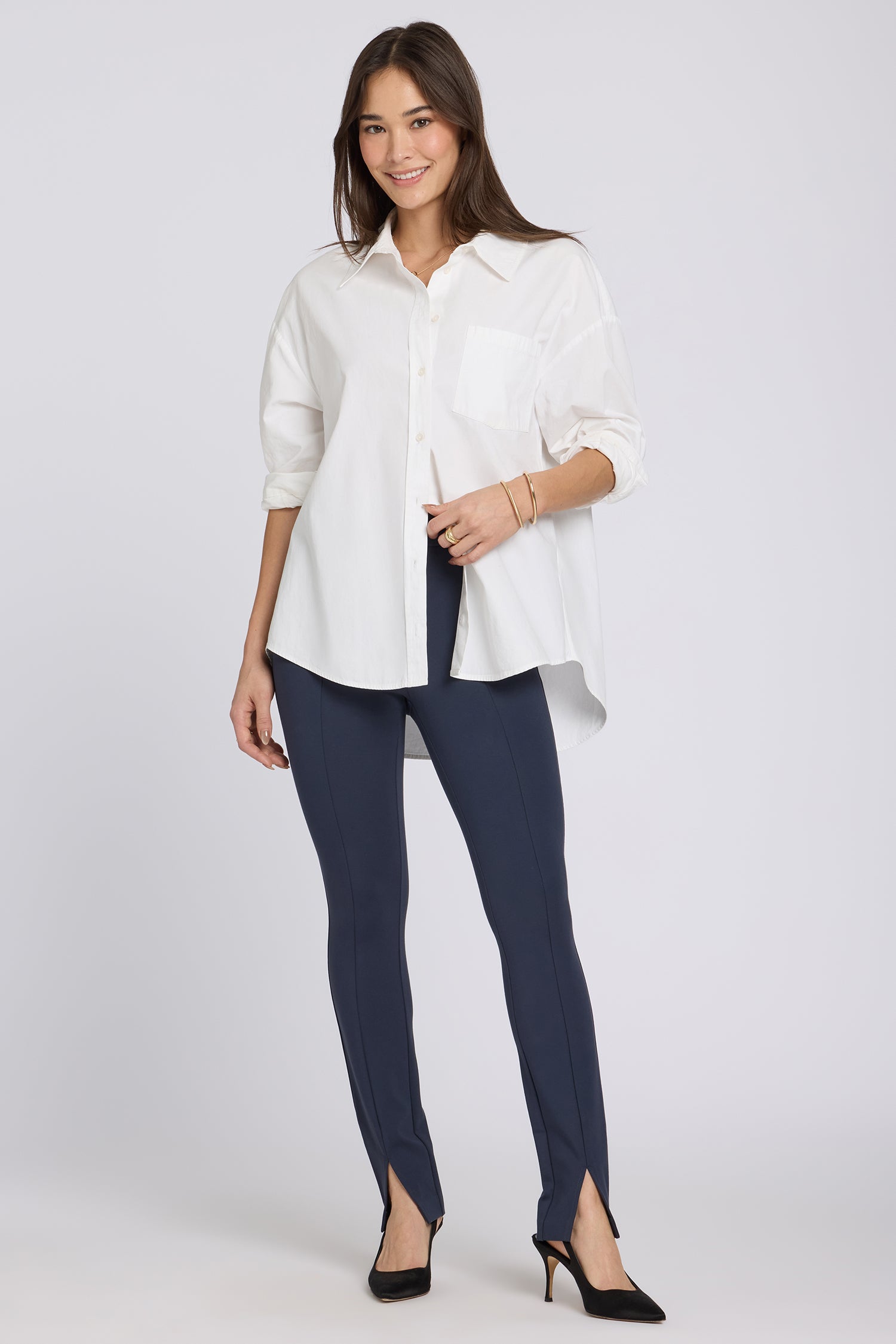 NYDJ Zelda Pull-On Pants Sculpt-Her™ Collection - Oxford Navy