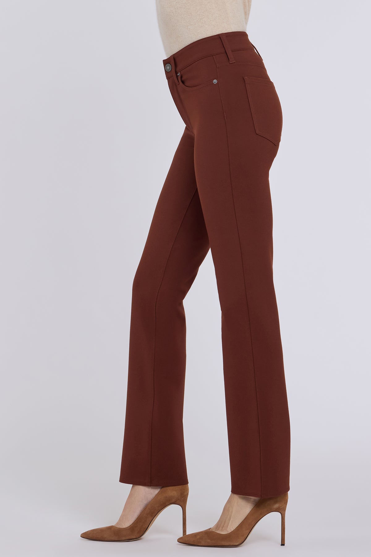 NYDJ Marilyn Straight Pants Sculpt-Her™ Collection - Chocolate Fondant