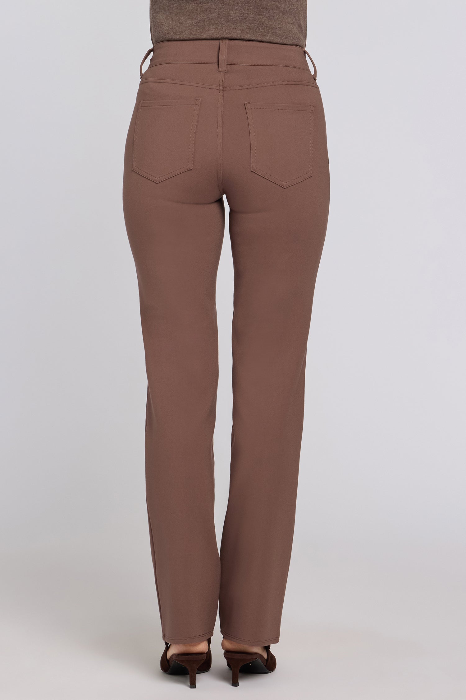 NYDJ Marilyn Straight Pants Sculpt-Her™ Collection - Deep Taupe