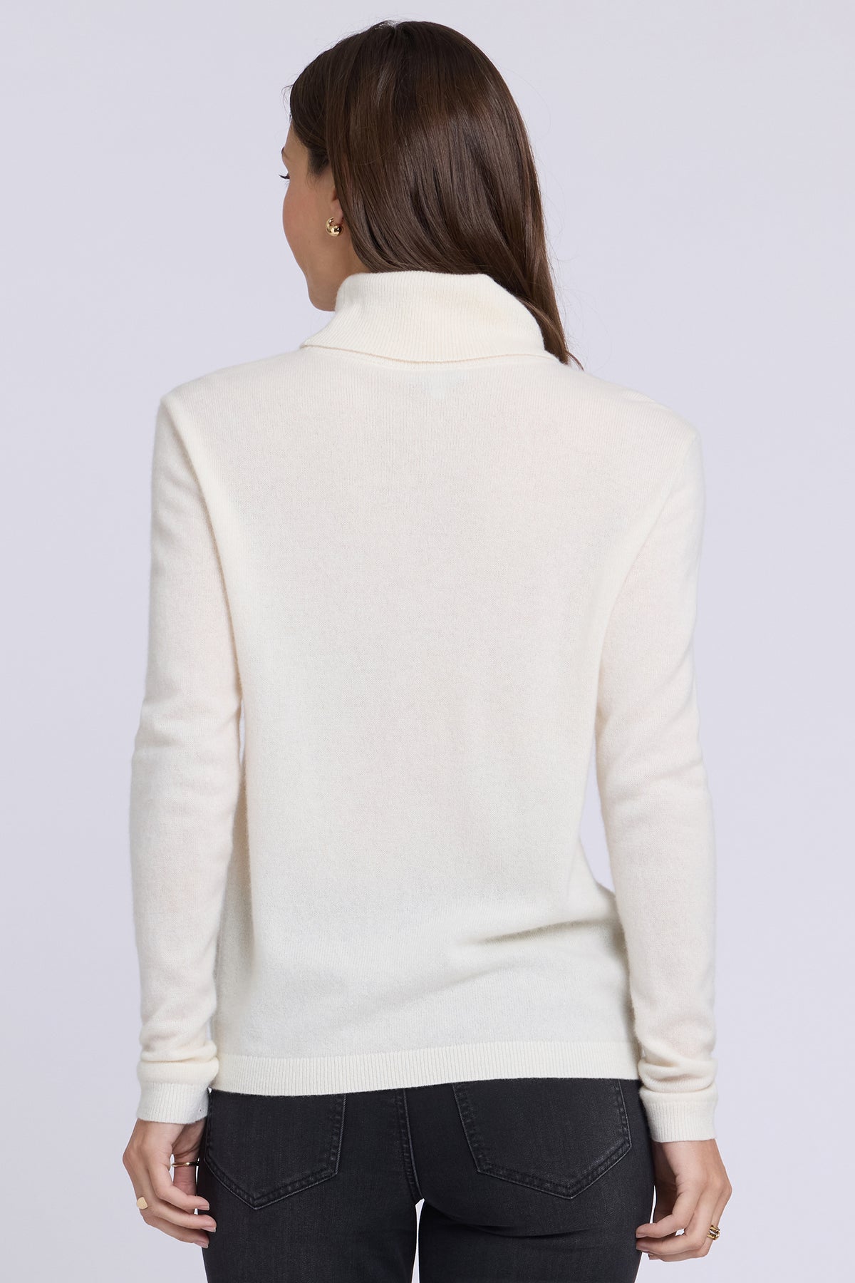 NYDJ Cashmere Essential Turtleneck Sweater  - Ivory