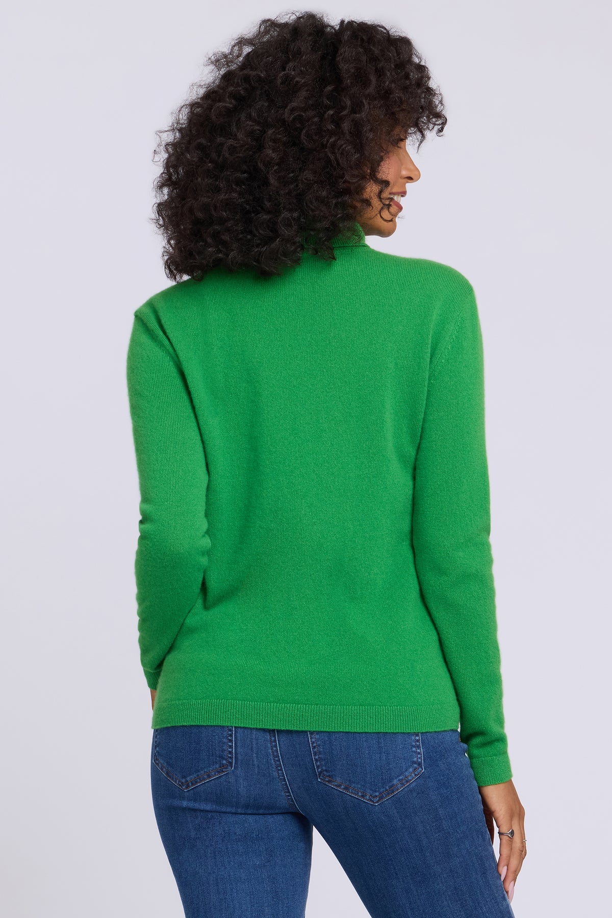 NYDJ Cashmere Essential Turtleneck Sweater  - Fern