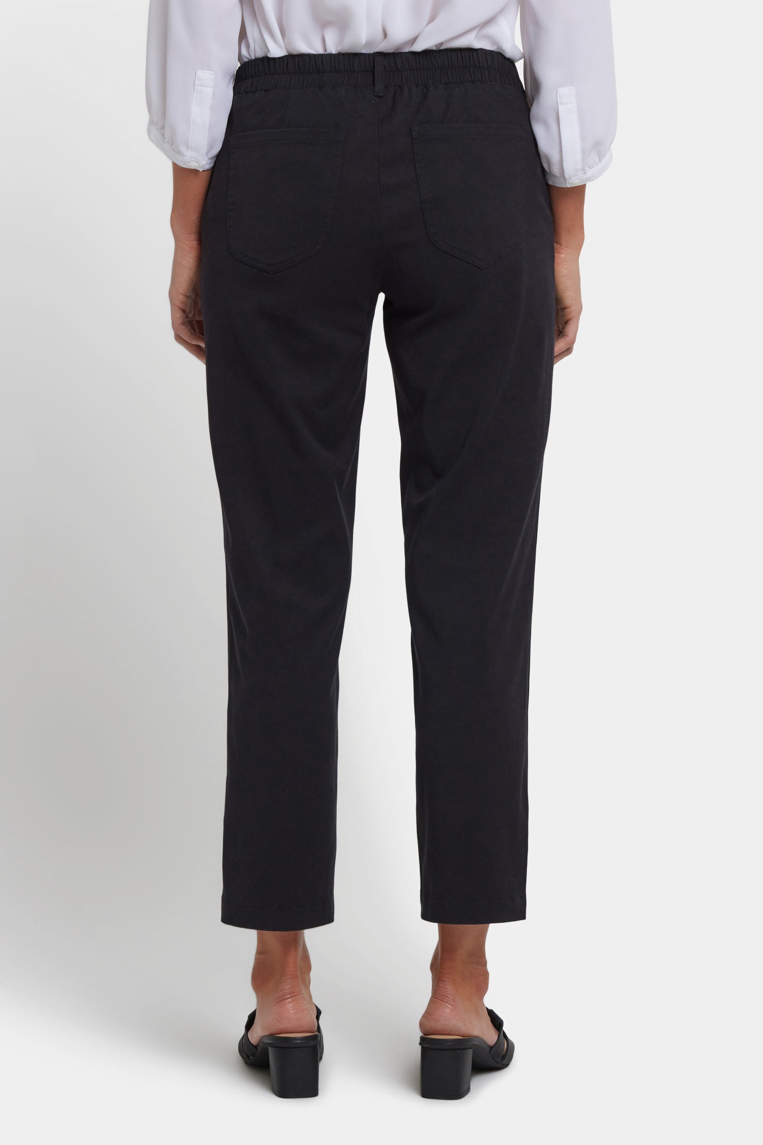 NYDJ Easy-Fit Ankle Trouser Pants In Stretch Twill - Black