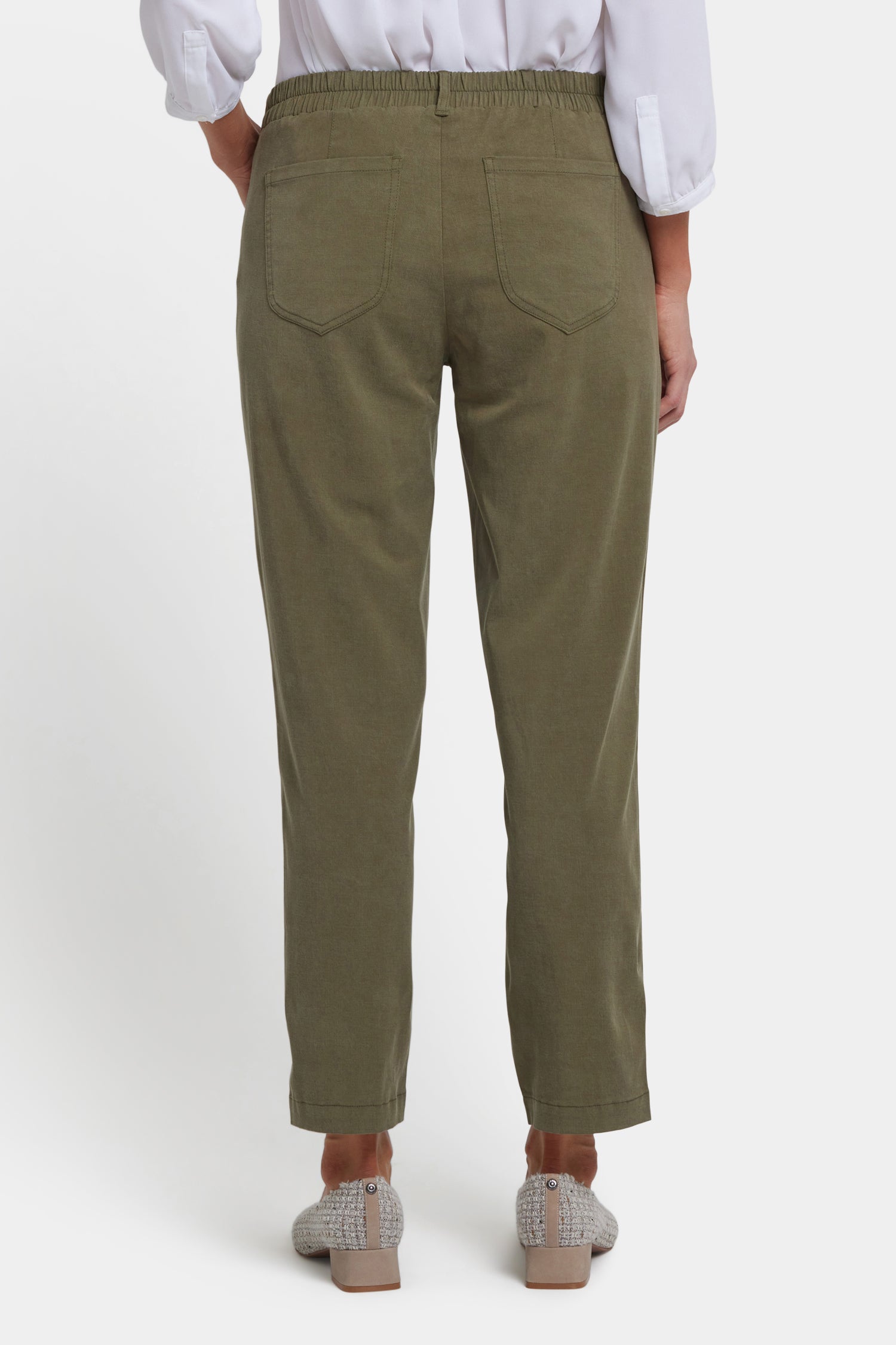NYDJ Easy-Fit Ankle Trouser Pants In Stretch Twill - Bay Leaf