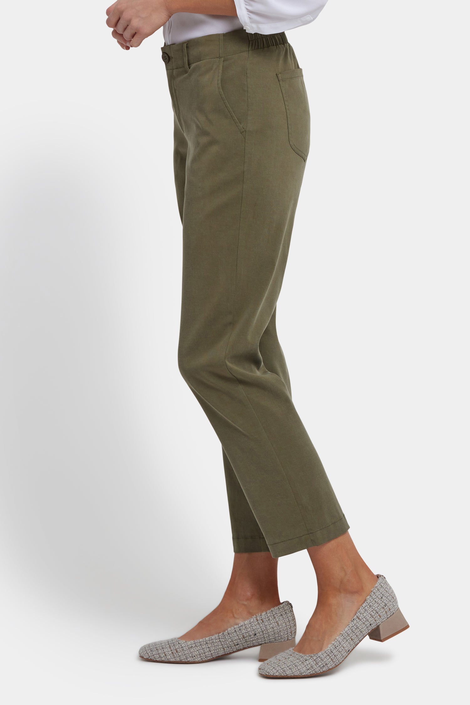 NYDJ Easy-Fit Ankle Trouser Pants In Stretch Twill - Bay Leaf