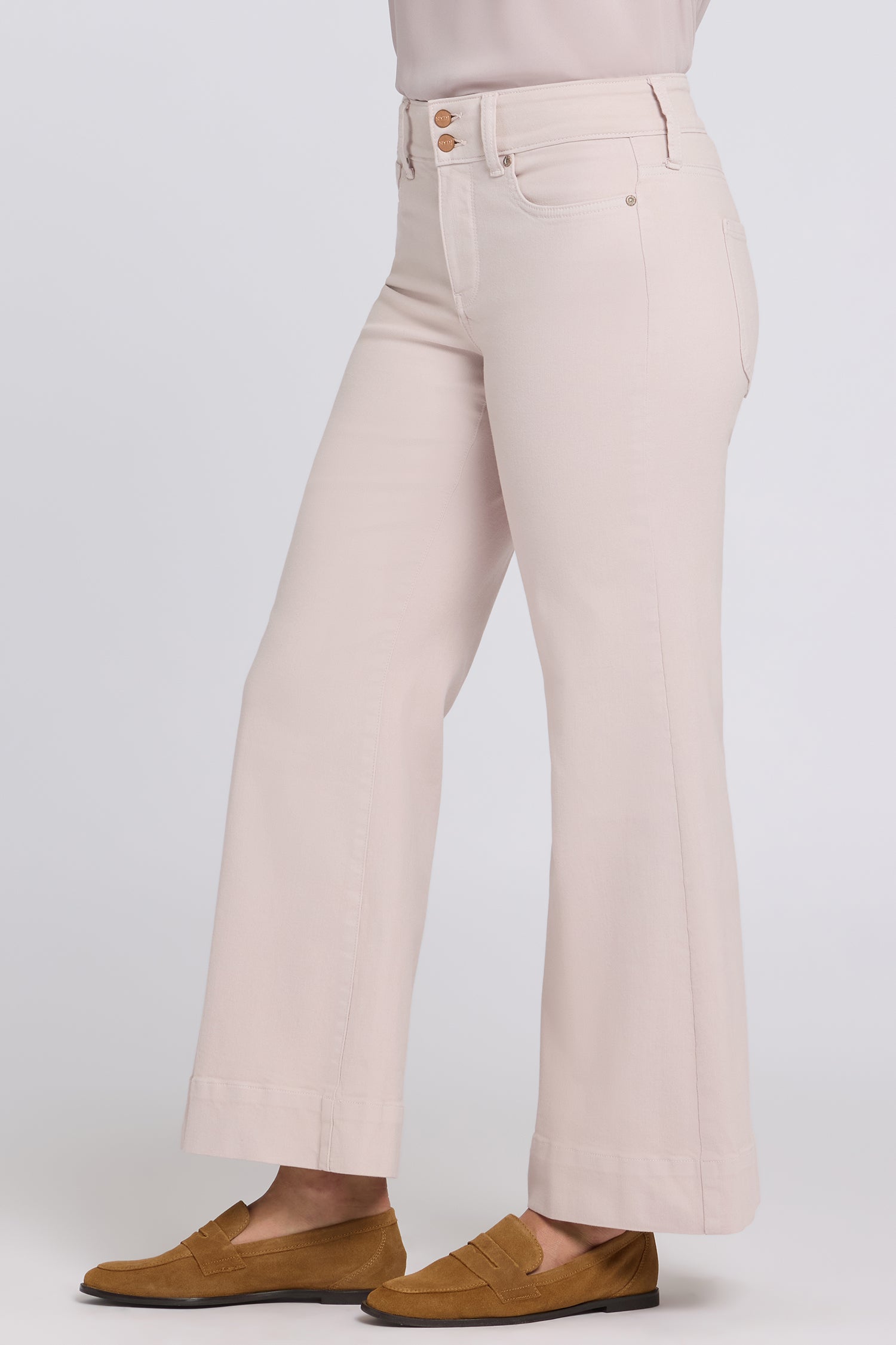 NYDJ Mia Palazzo Ankle Jeans In Cool Embrace® Denim With High Rise - Rock Flower