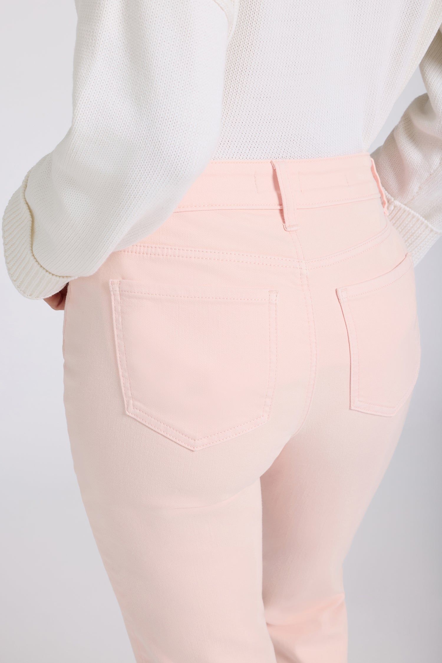 NYDJ Marilyn Straight Crop Jeans In Cool Embrace® Denim With Cuffs - Pink Dogwood