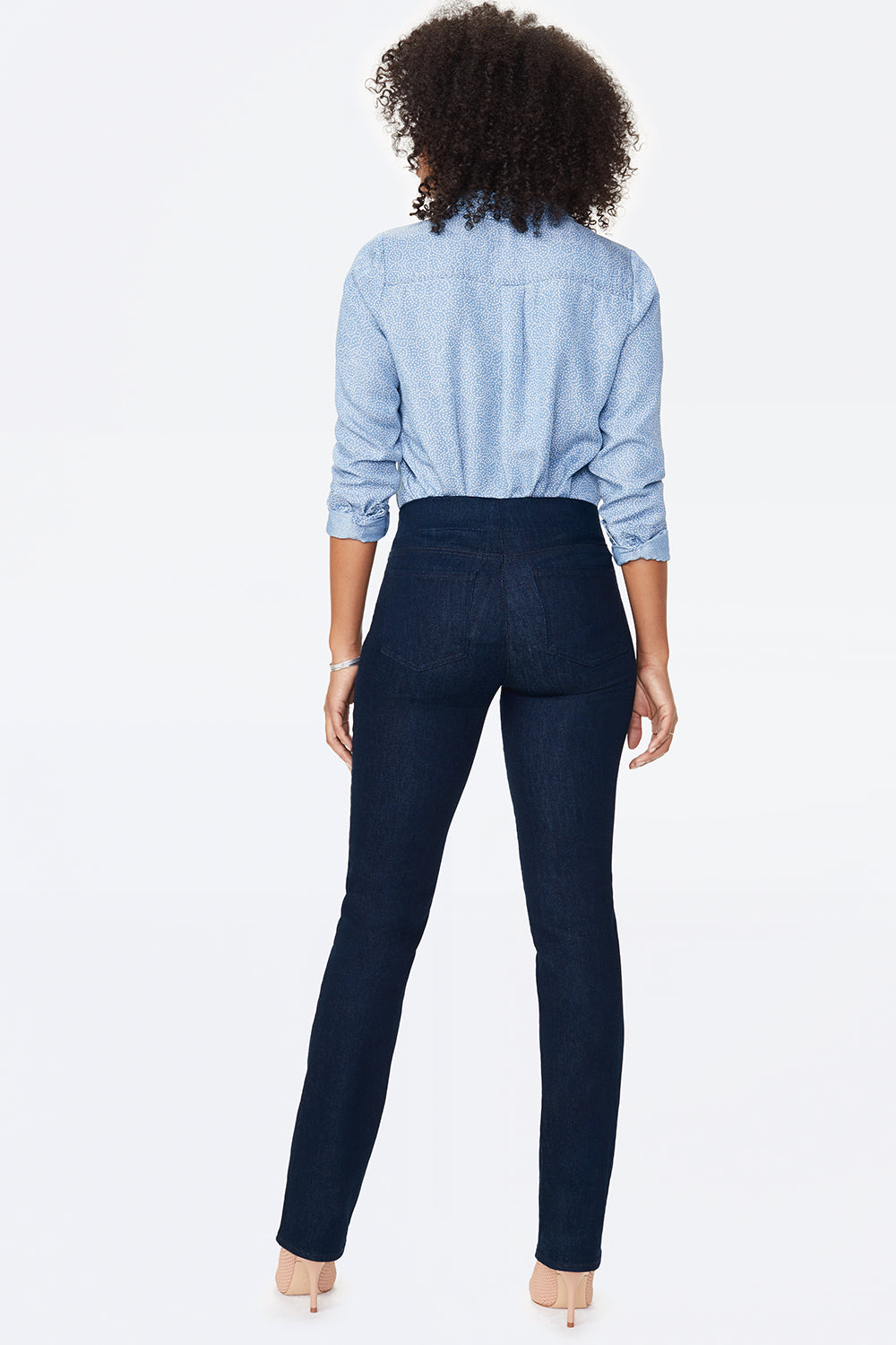 NYDJ Marilyn Straight Pull-On Jeans  - Rinse