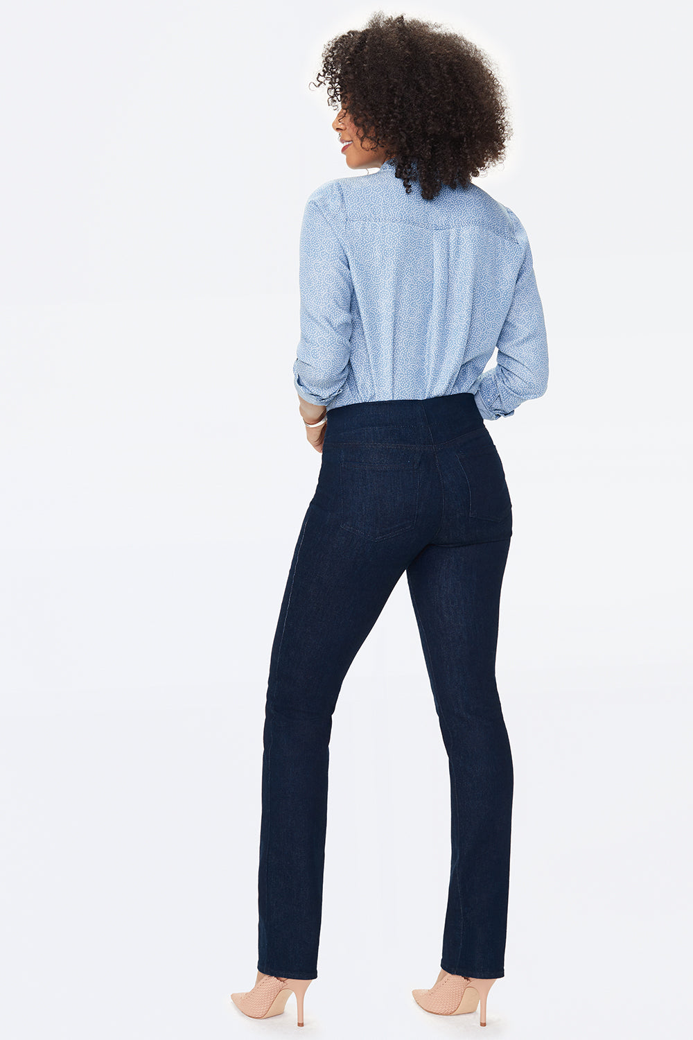 NYDJ Marilyn Straight Pull-On Jeans  - Rinse