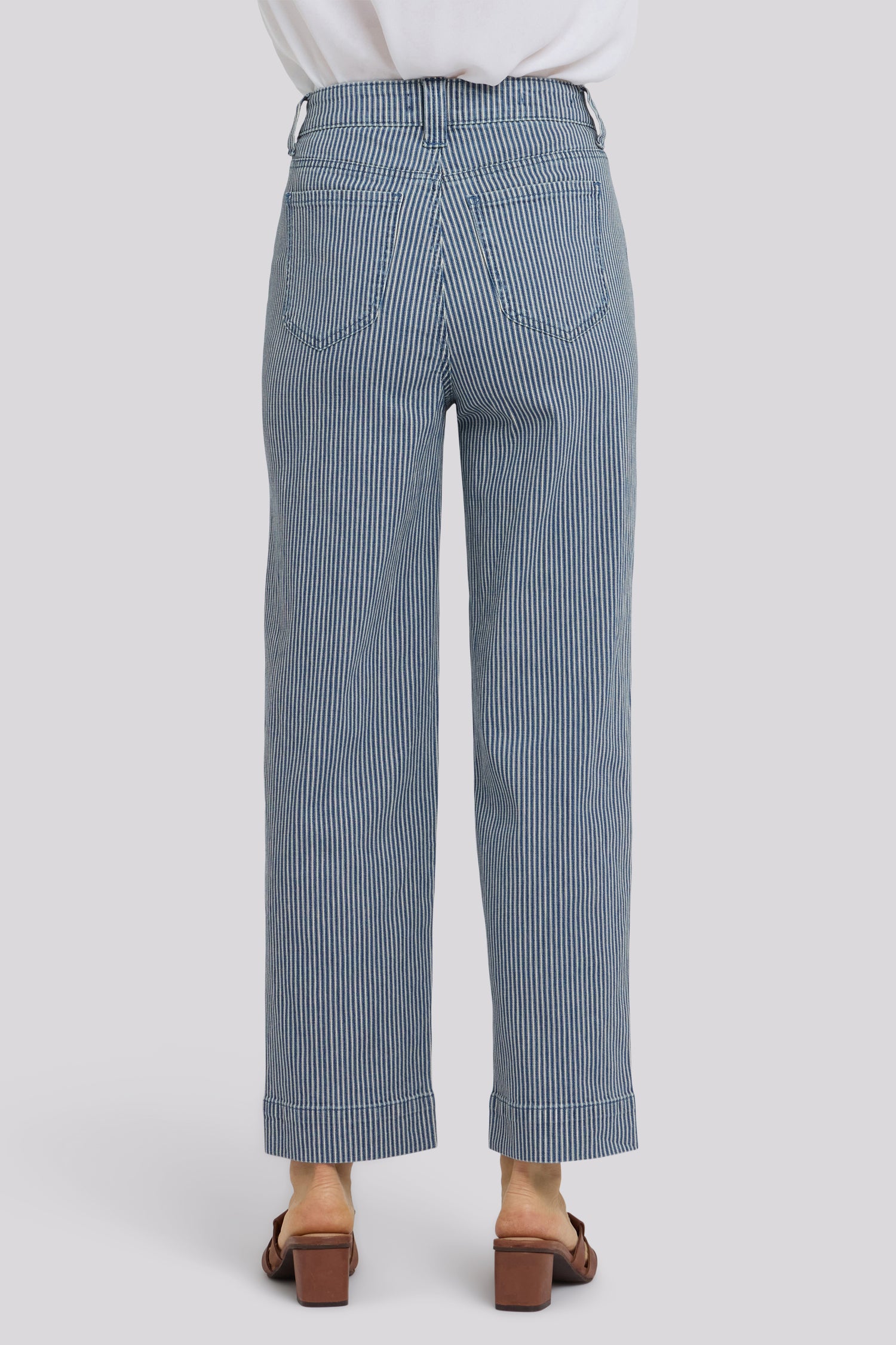 NYDJ Kasey Stovepipe Ankle Jeans With Exposed Button Fly And 2