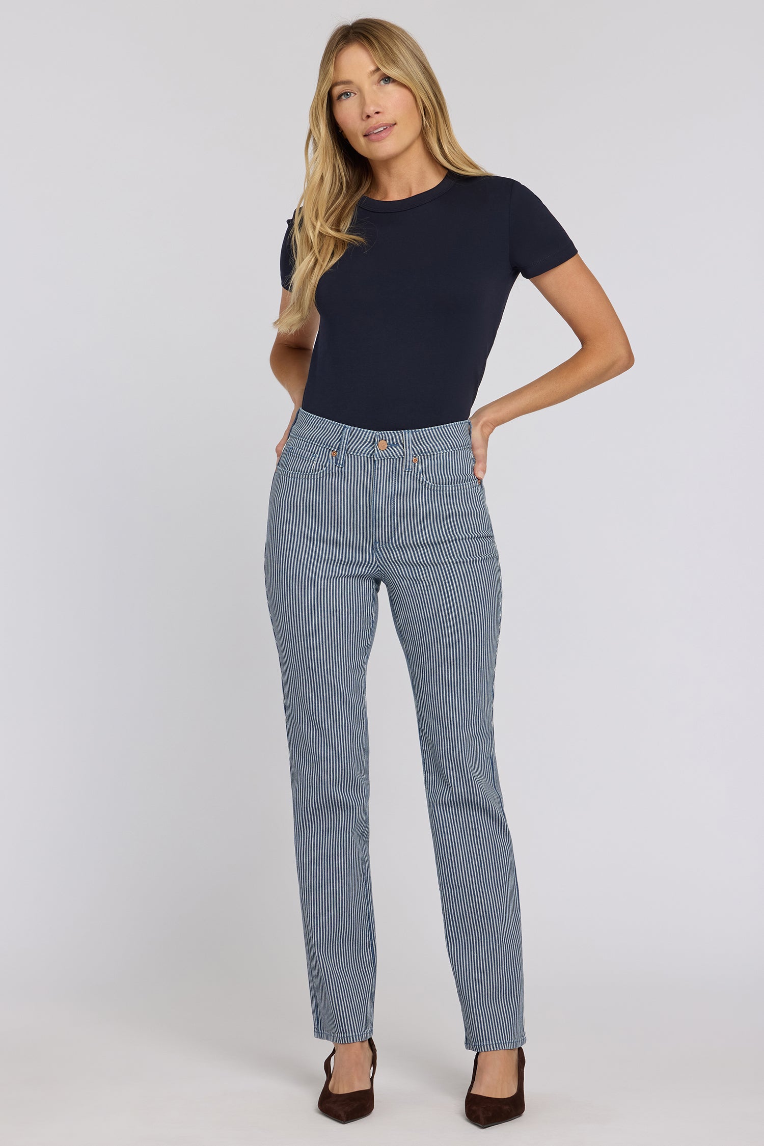 NYDJ Marilyn Straight Jeans With High Rise And 31