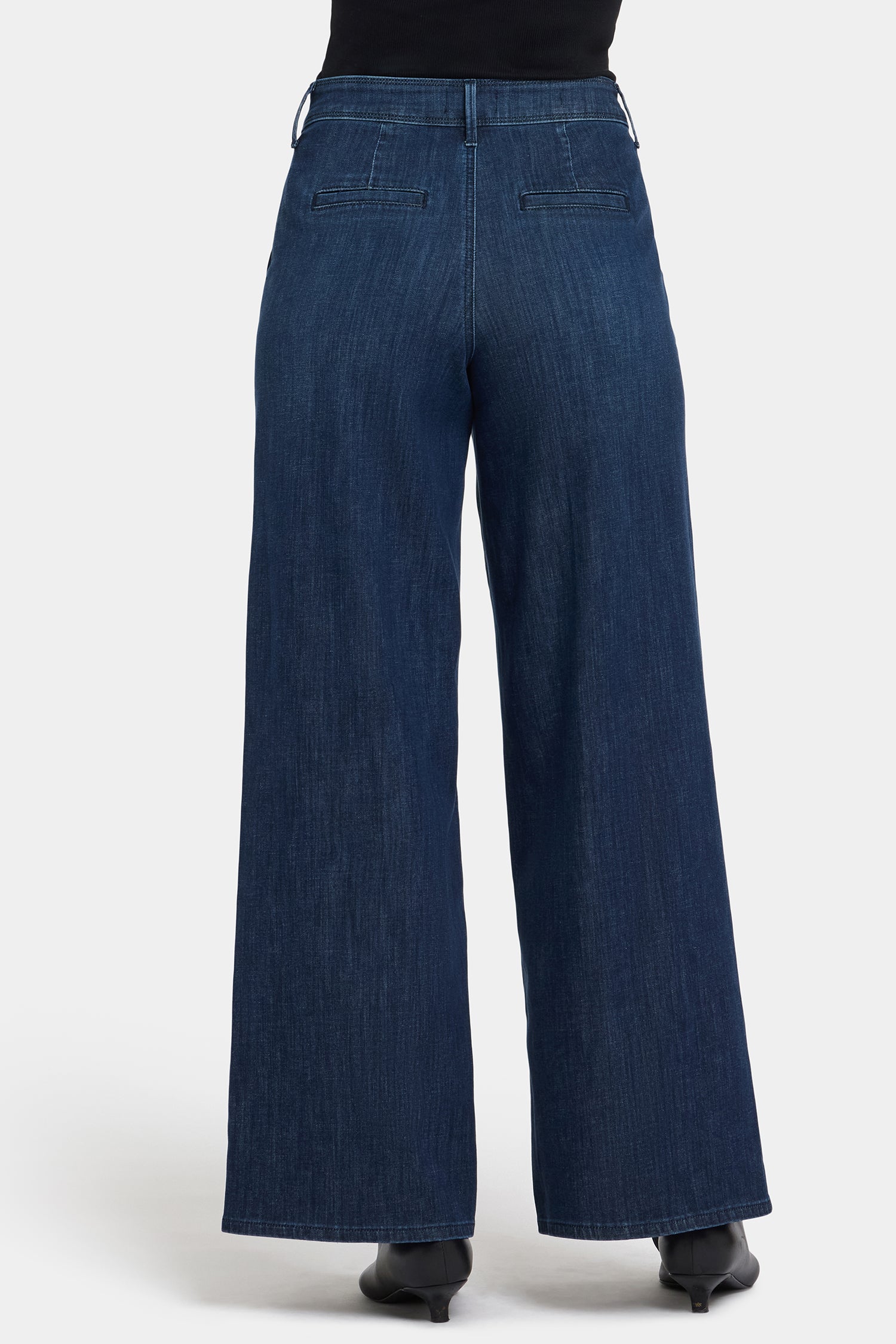 NYDJ Mona Wide Leg Trouser Jeans With High Rise - Louvre Sapphire