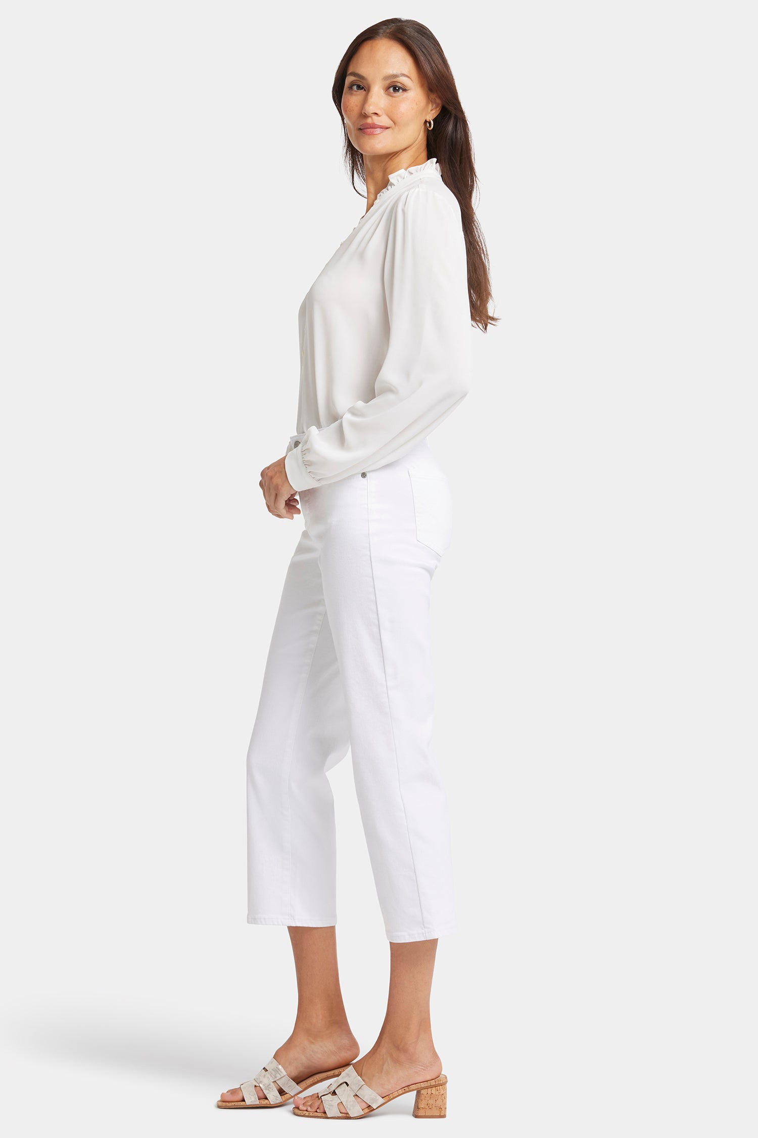 NYDJ Relaxed Piper Crop Jeans  - Optic White
