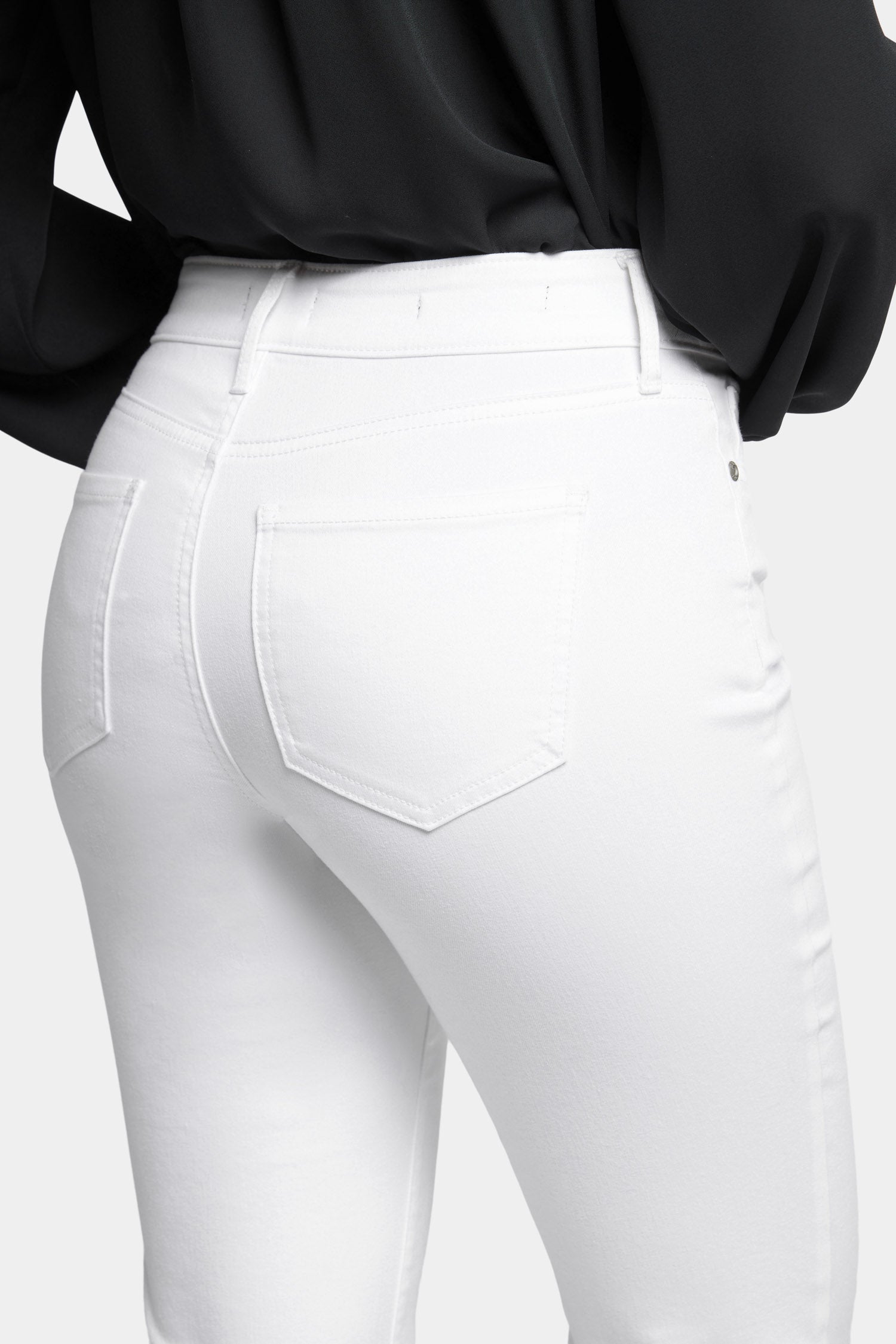 NYDJ Blake Slim Flared Jeans With High Rise - Optic White