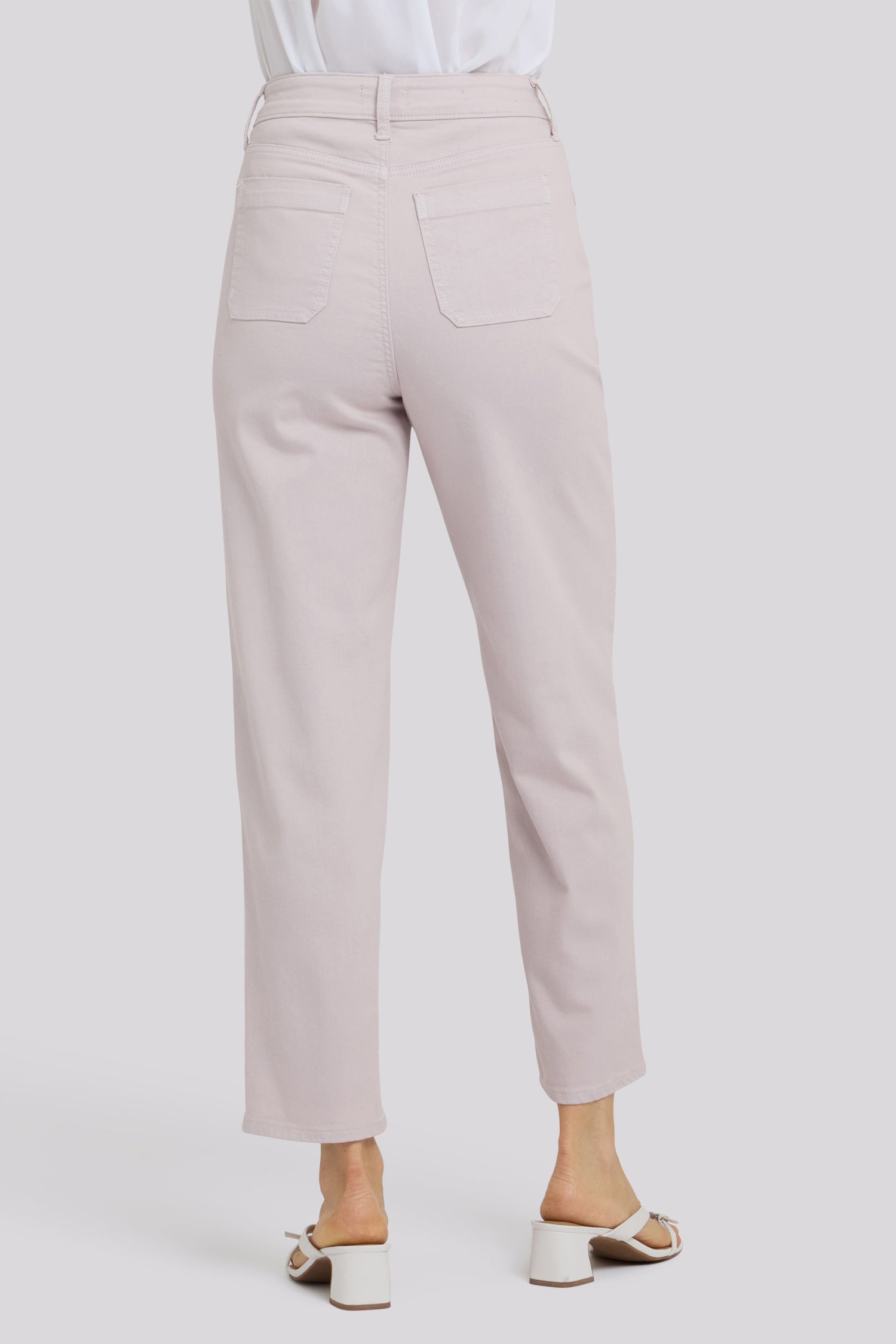 NYDJ Kasey Stovepipe Ankle Jeans With Utility Pockets And Seam Detail - Rock Flower