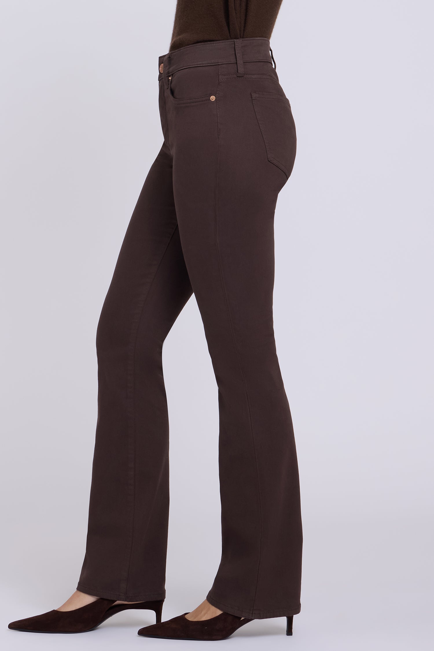 NYDJ Barbara Bootcut Jeans  - Bitter Chocolate