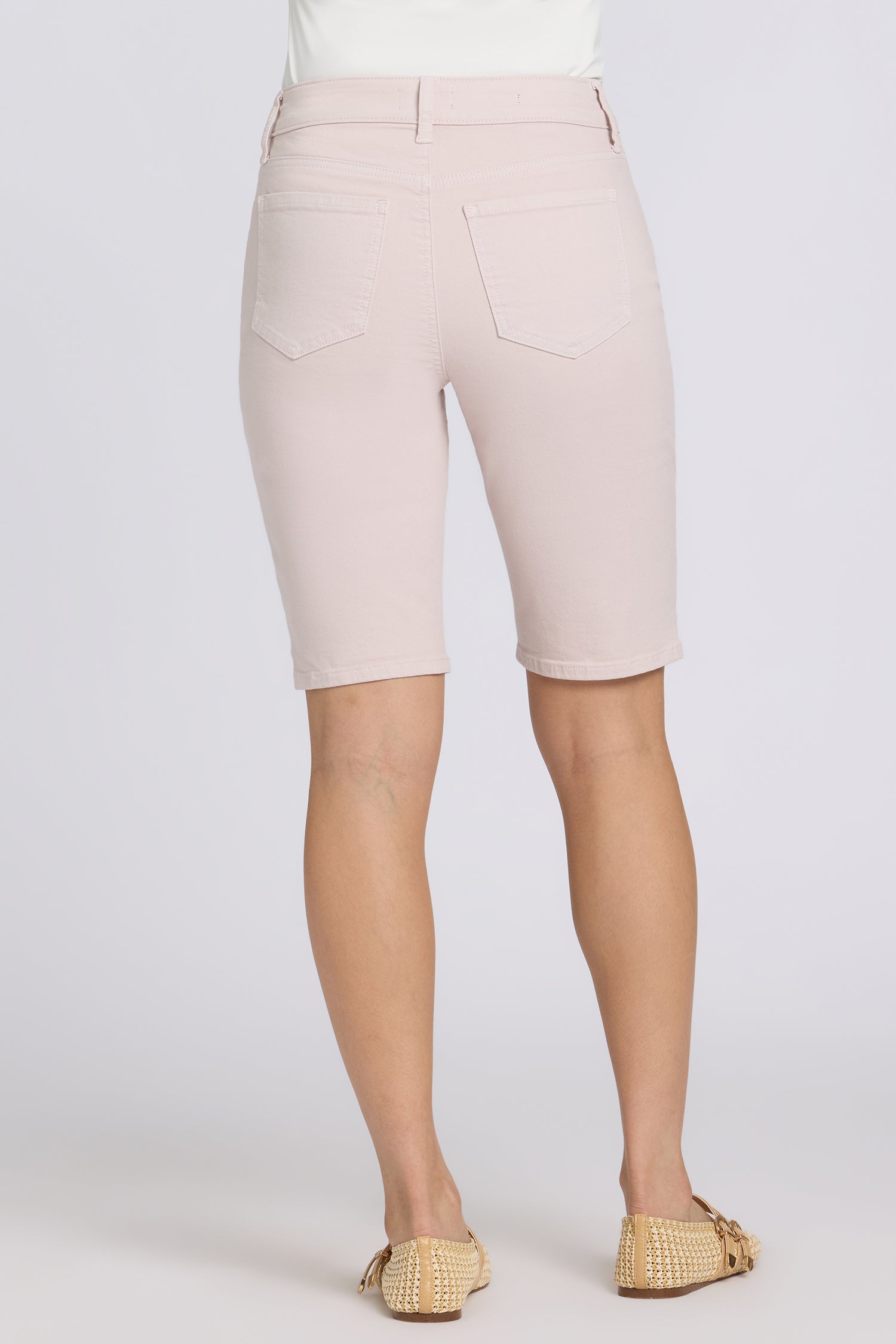 NYDJ Briella 11 Inch Denim Shorts With Side Slits - Rock Flower