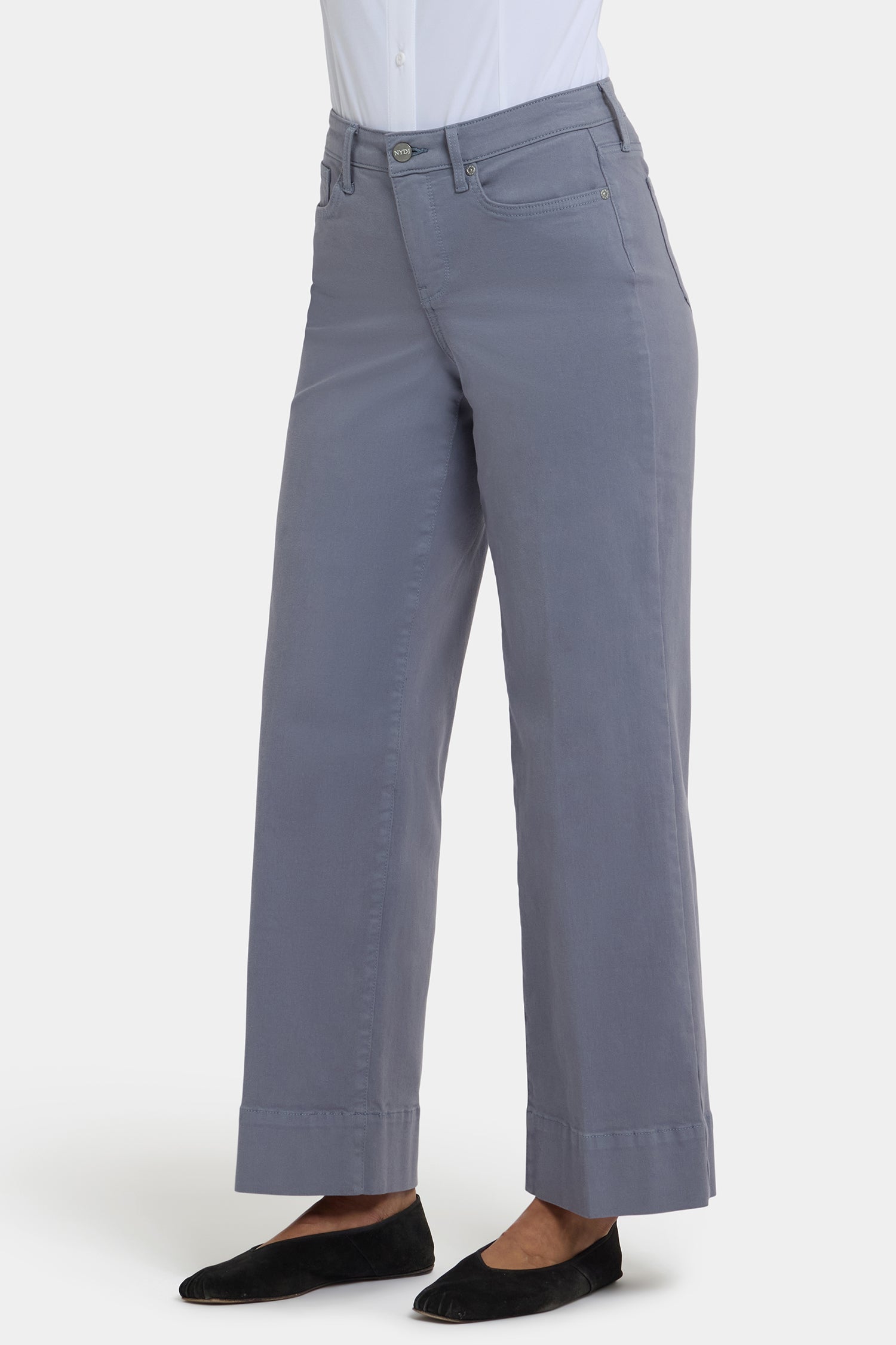NYDJ Teresa Wide Leg Ankle Jeans With 3